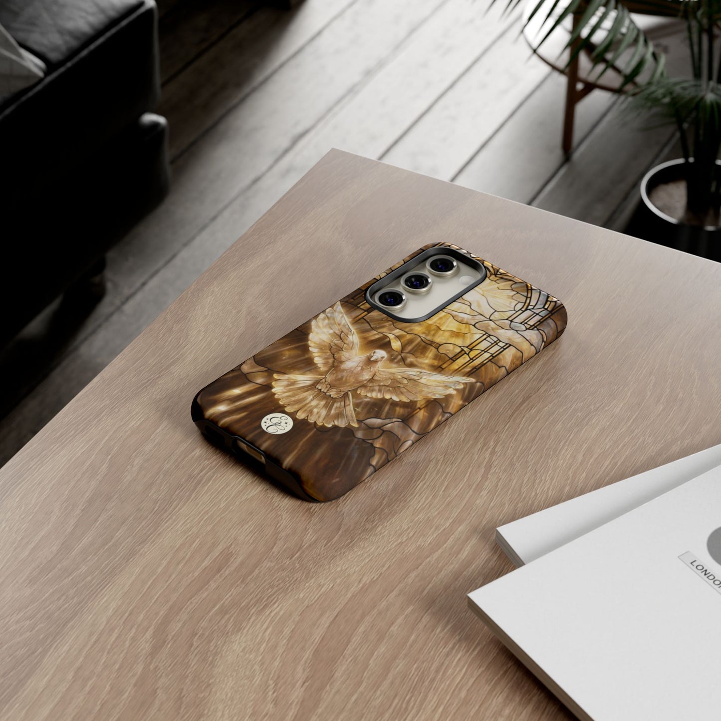 Holy Spirit Stained Glass Tough Phone Case