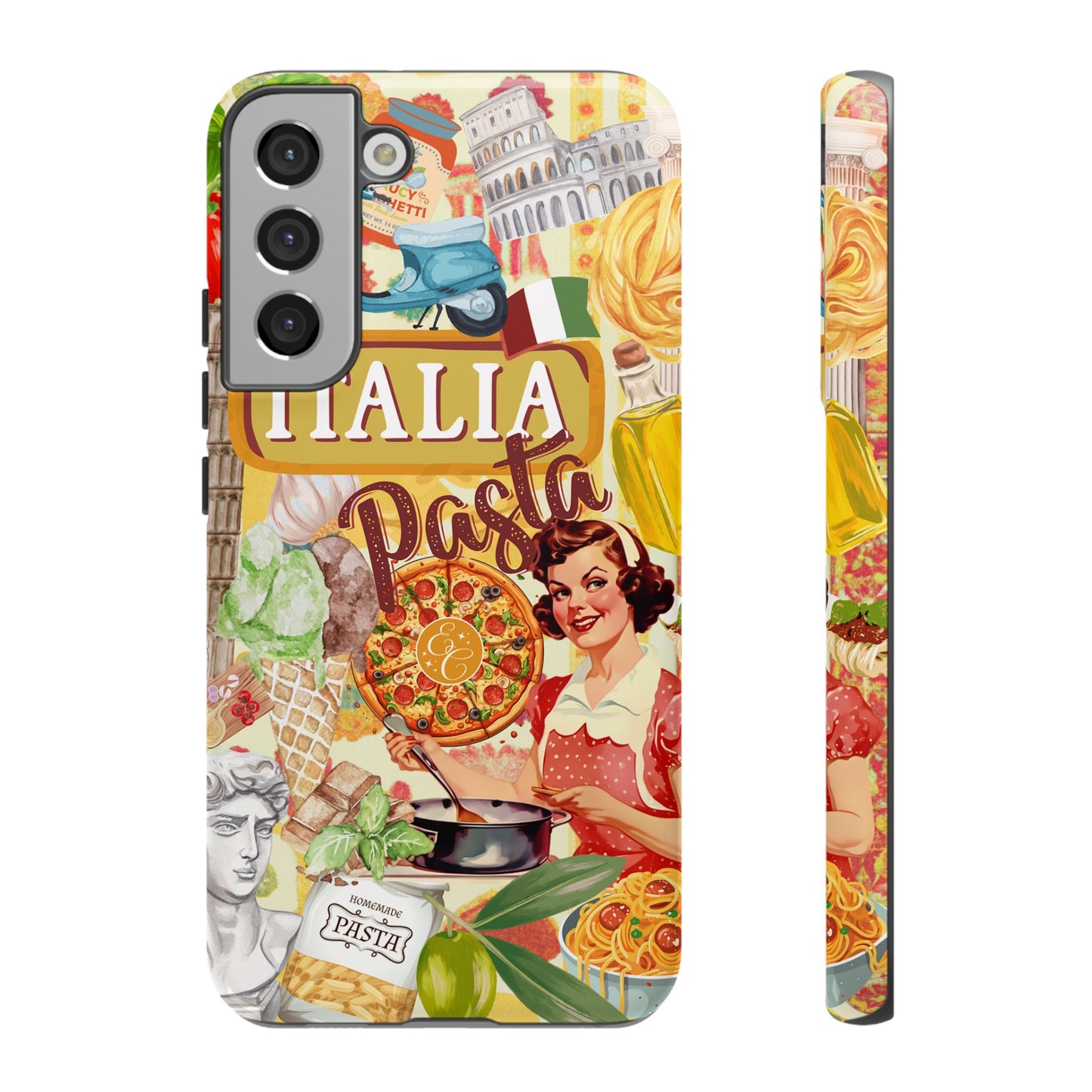 Italian Cuisine Collage Tough Phone Case