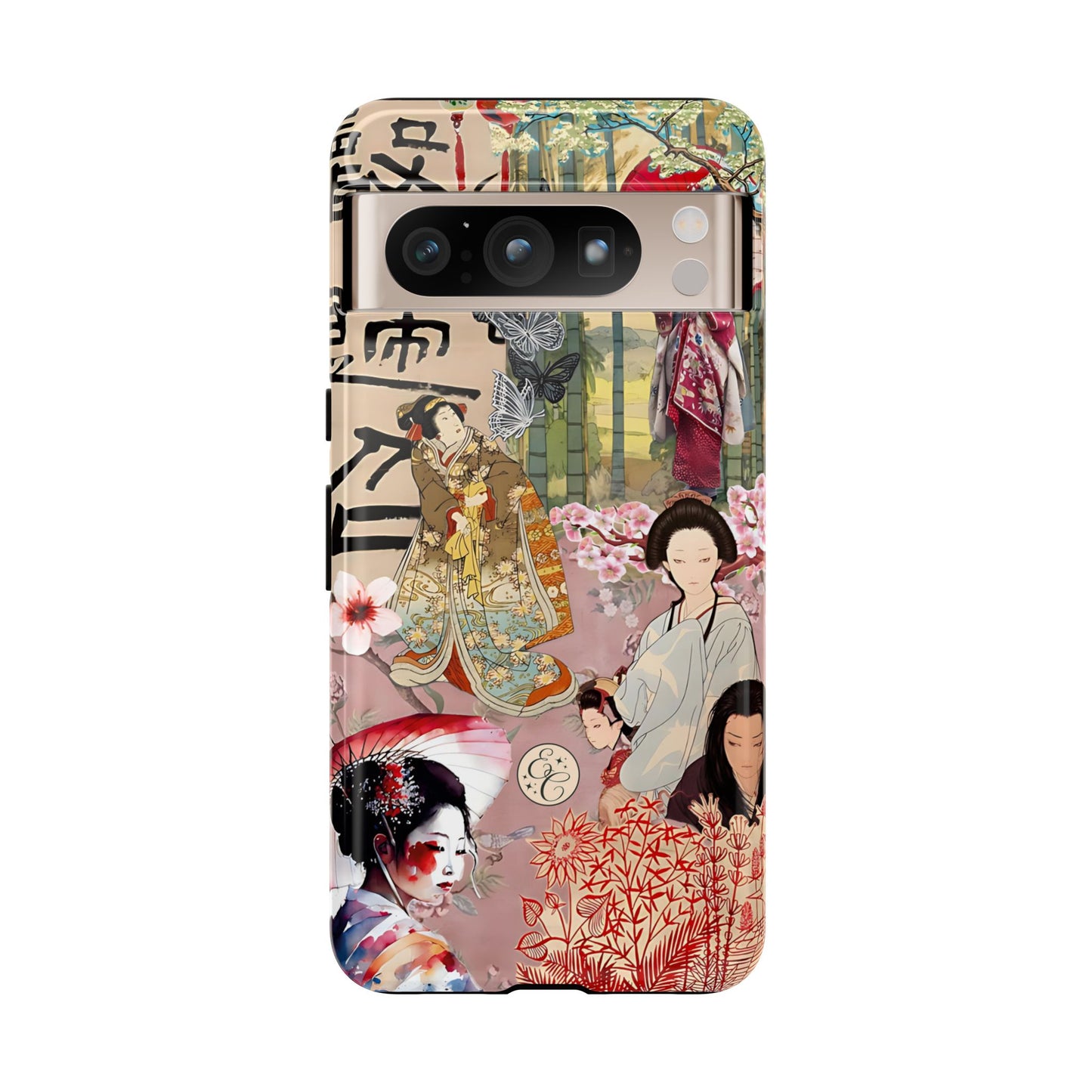 Japanese Geisha Collage Tough Phone Case