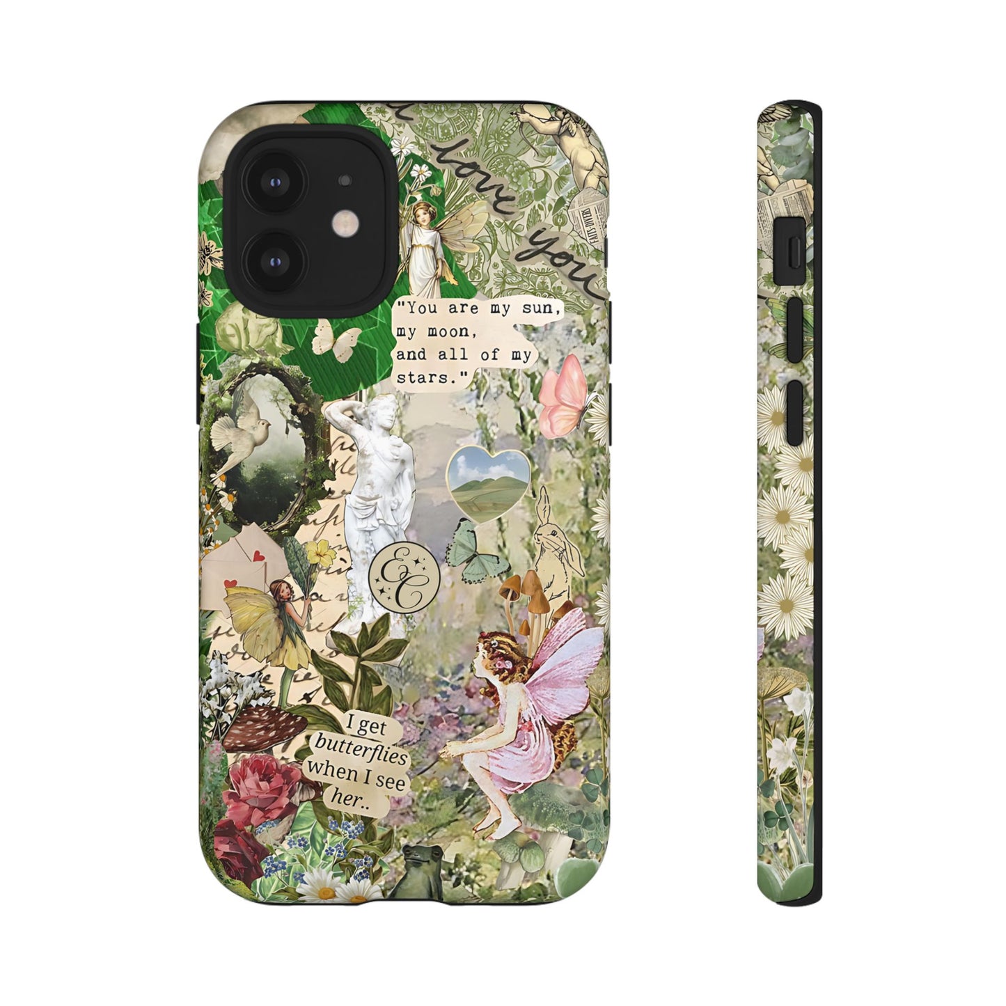 Vintage Botanical Collage Tough Phone Case