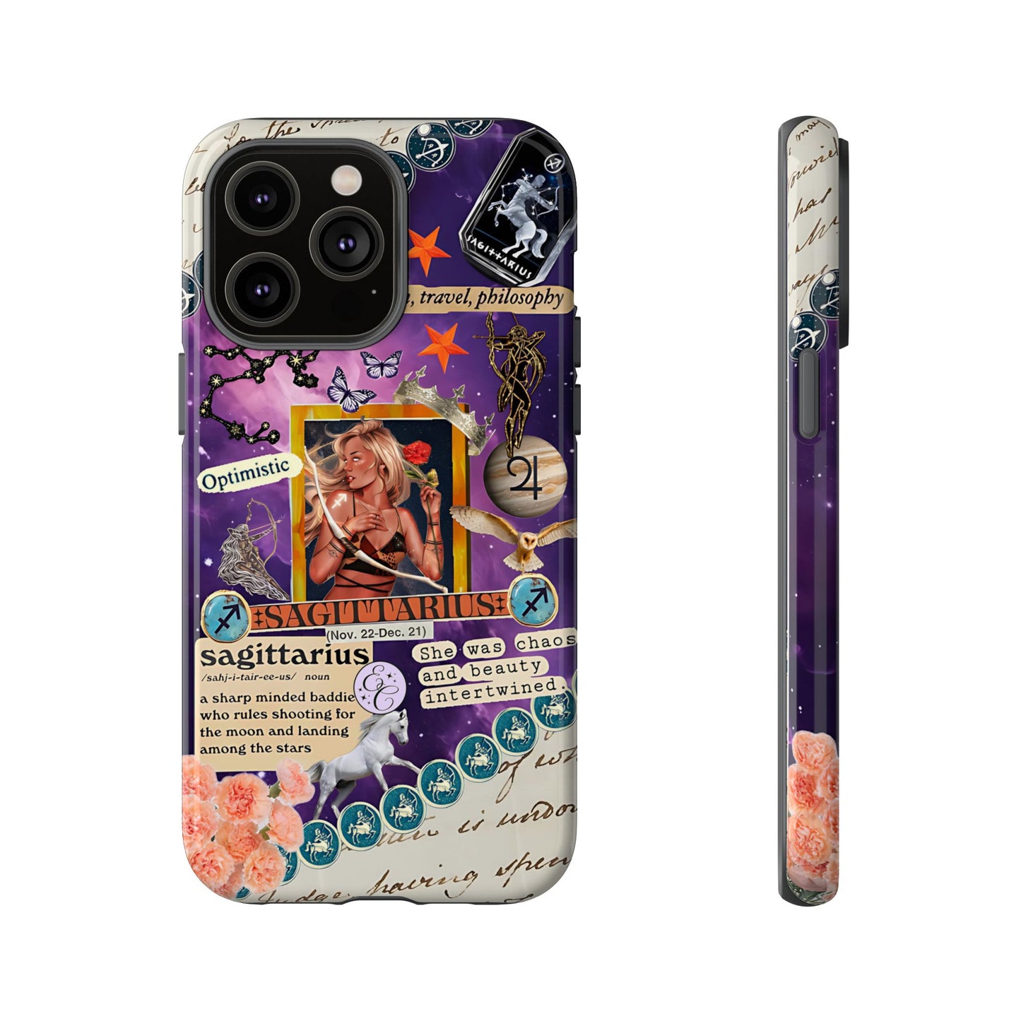 Sagittarius Zodiac Star Sign Tough Phone Case