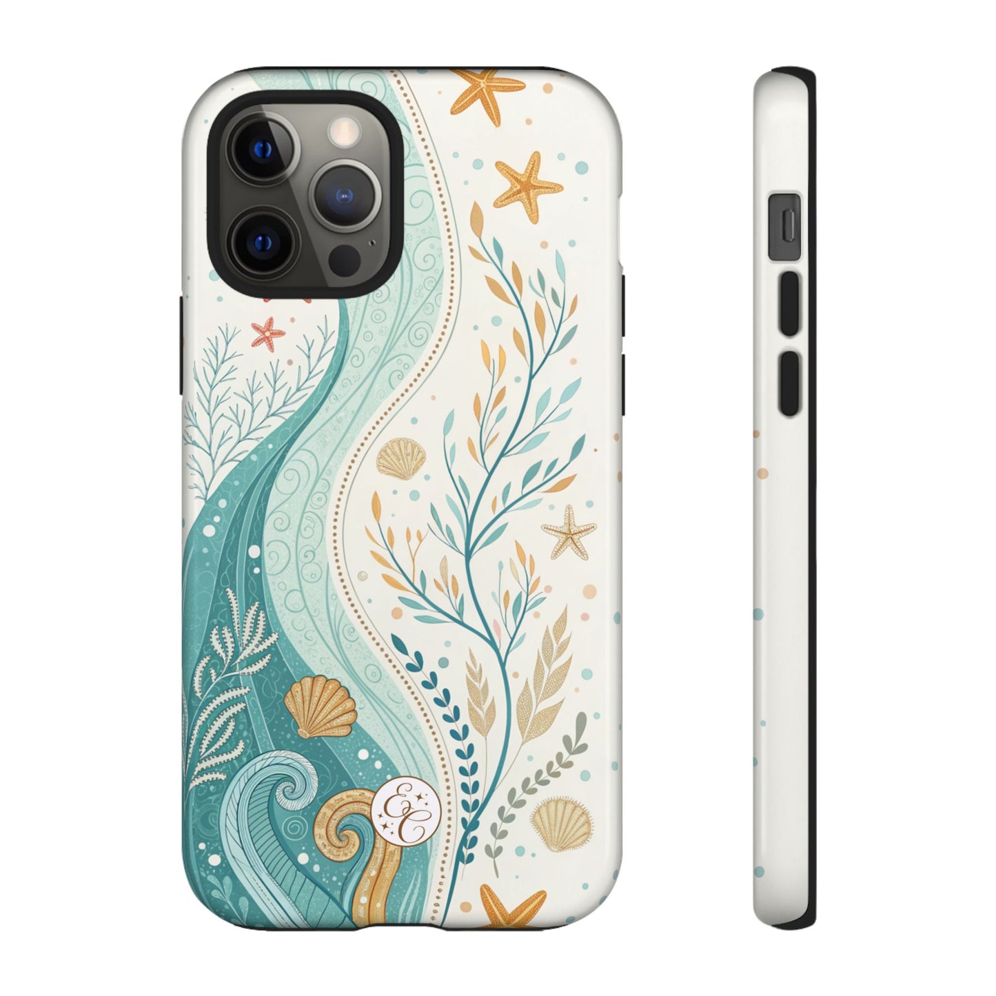 Ocean Boho Doodle Tough Phone Case