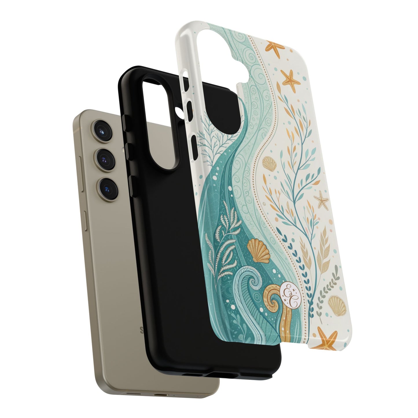 Ocean Boho Doodle Tough Phone Case