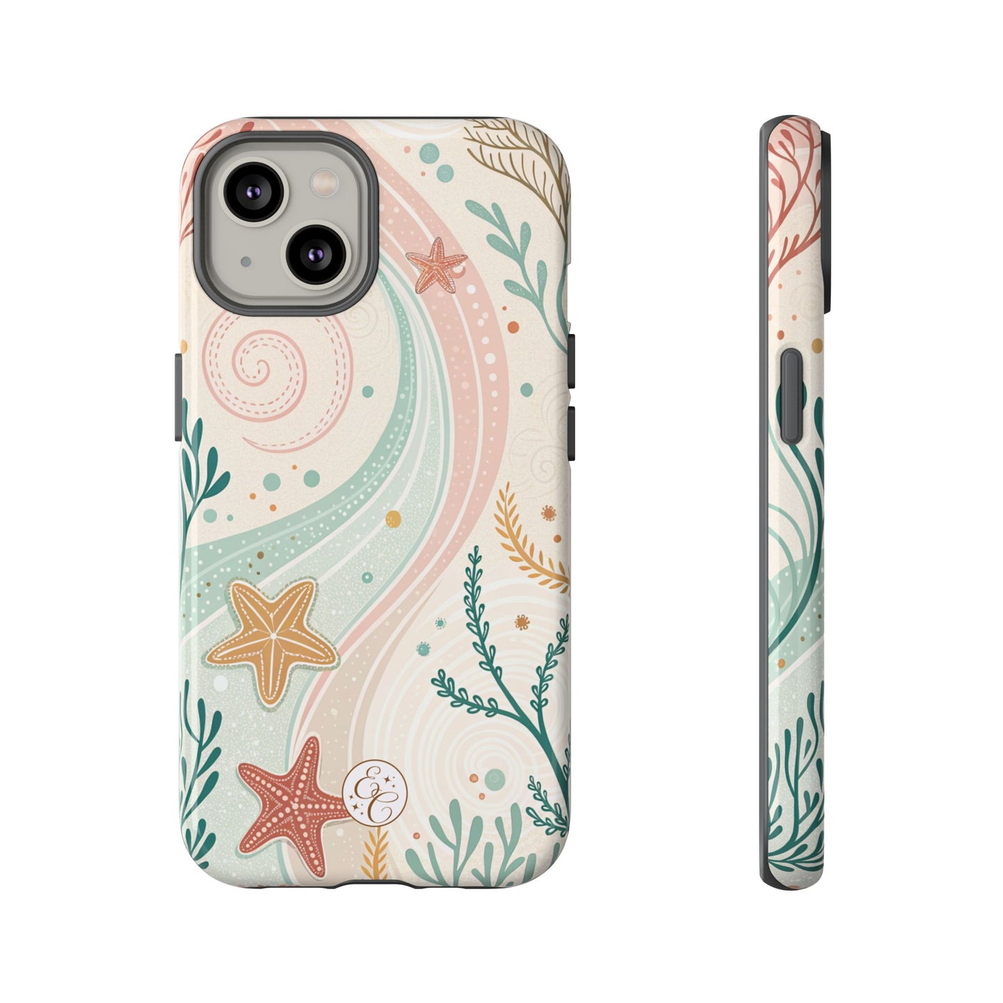 Pink Ocean Boho Doodle Tough Phone Case