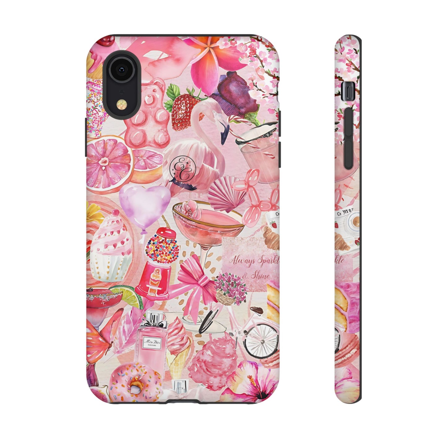 Pink Collage Tough Phone Case