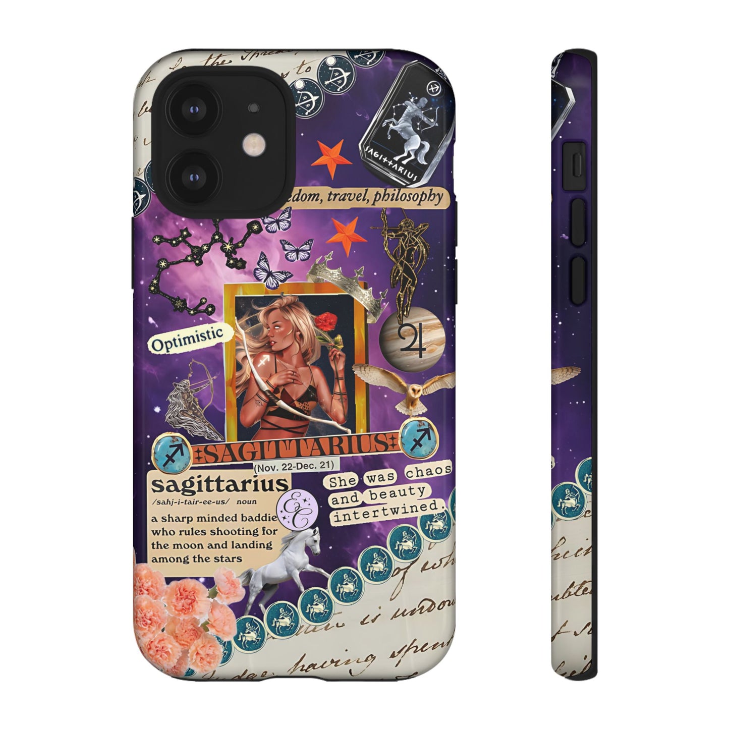 Sagittarius Zodiac Star Sign Tough Phone Case