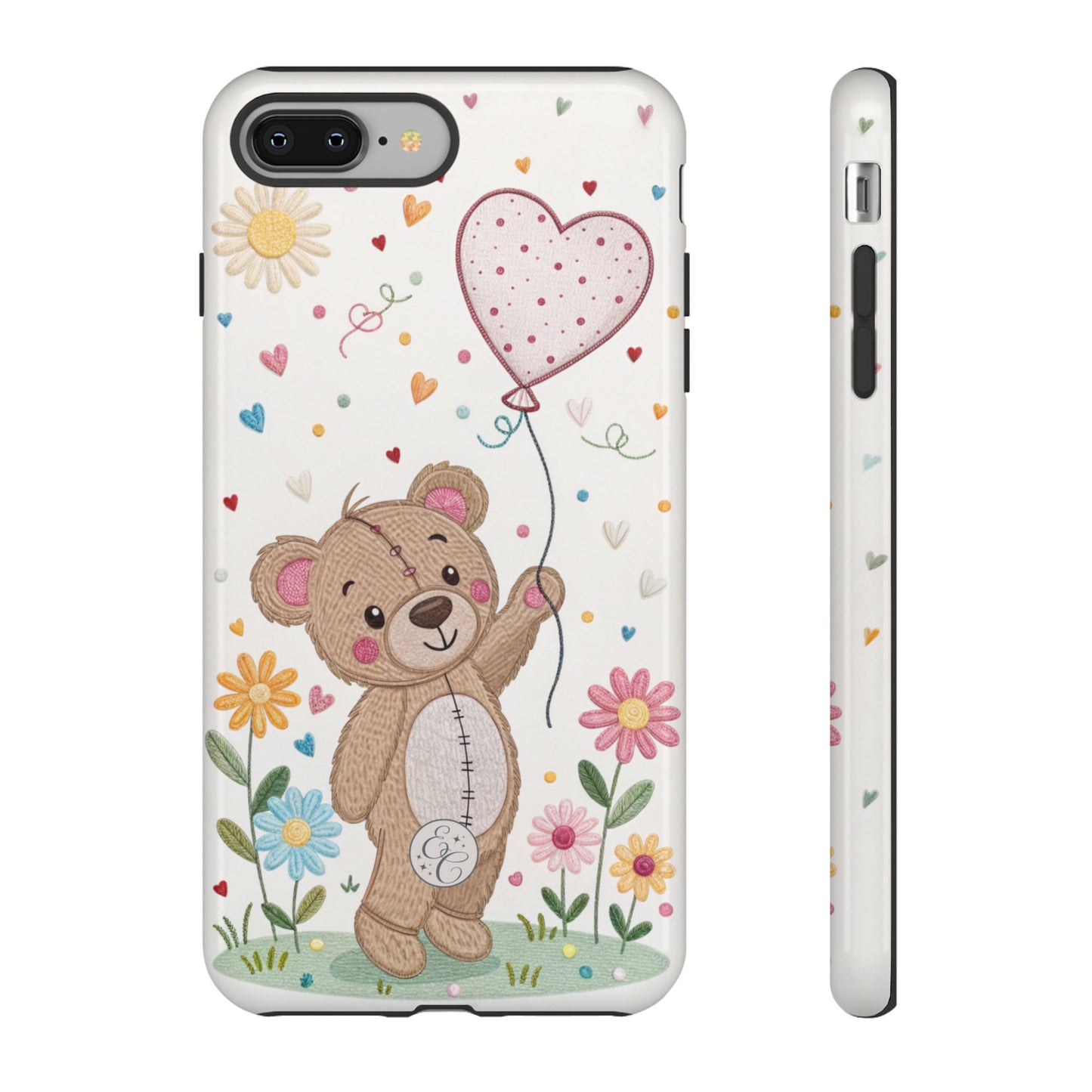 Cute Teddy Bear Tough Phone Case