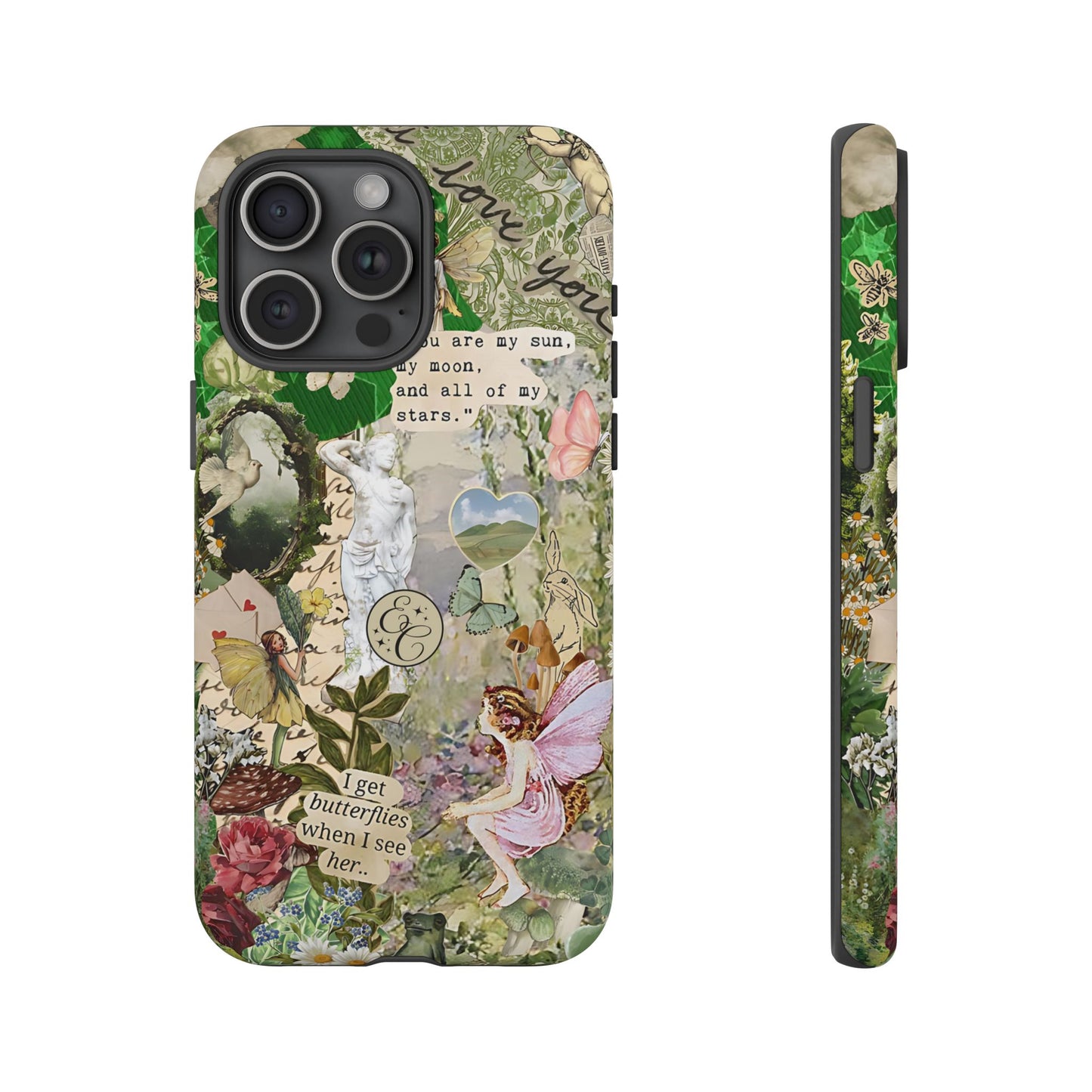 Vintage Botanical Collage Tough Phone Case