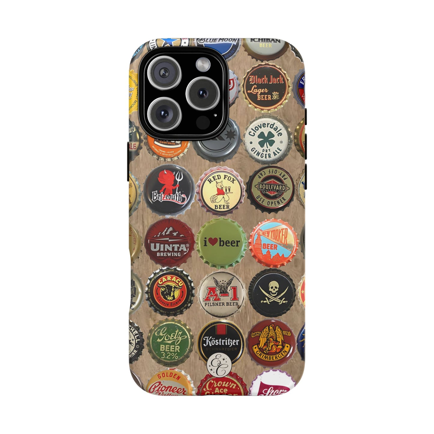 Beer Bottle Caps Tough Phone Case