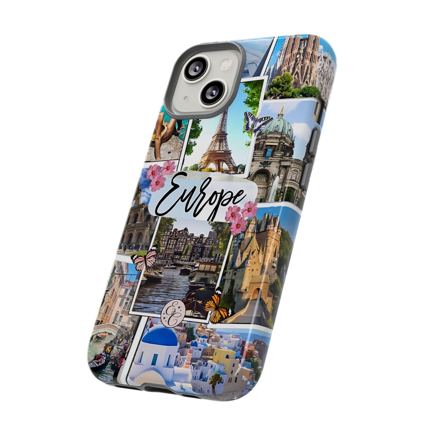 Europe Travel Collage Tough Phone Case
