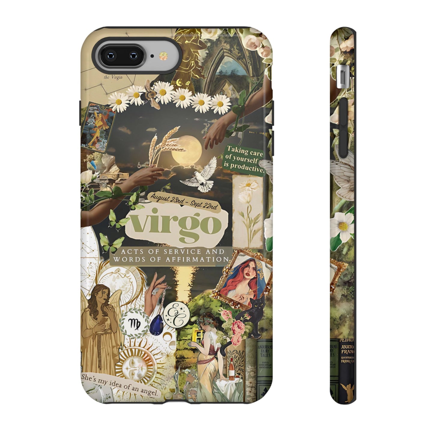 Virgo Vintage Zodiac Collage Tough Phone Case
