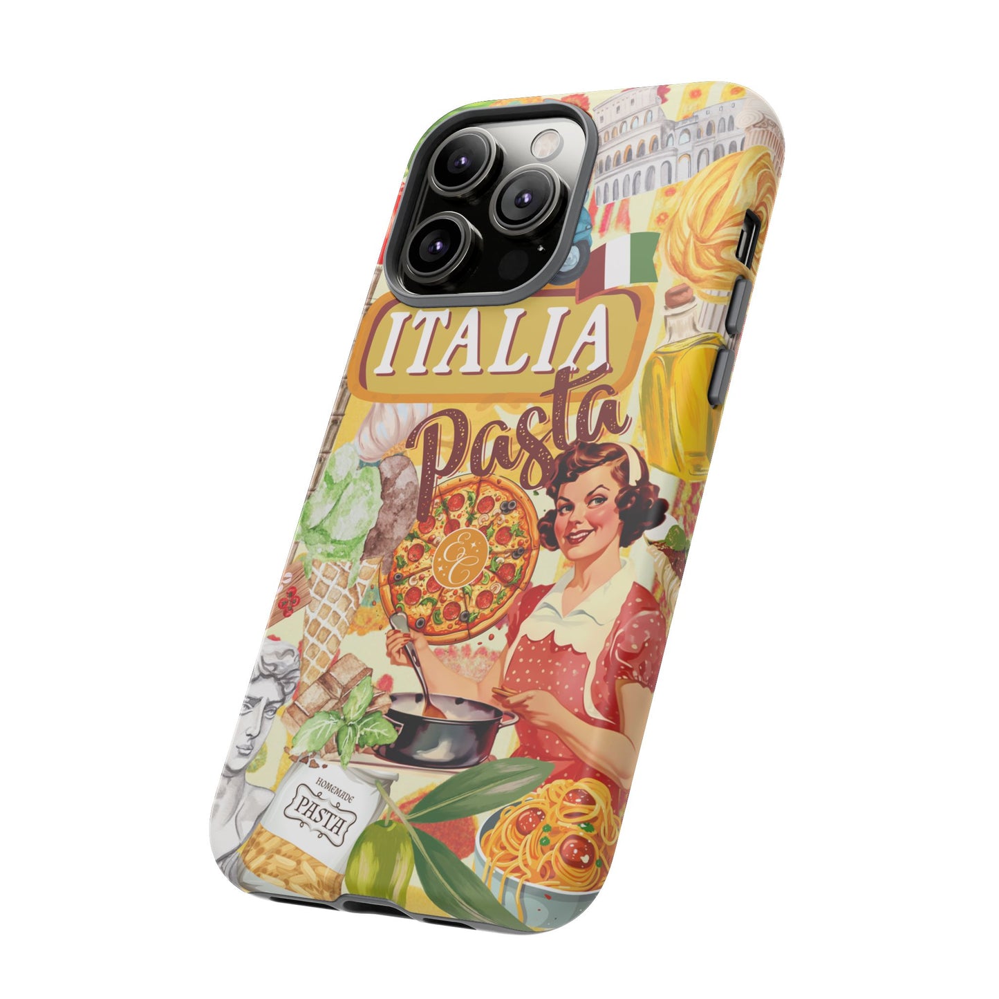 Italian Cuisine Collage Tough Phone Case