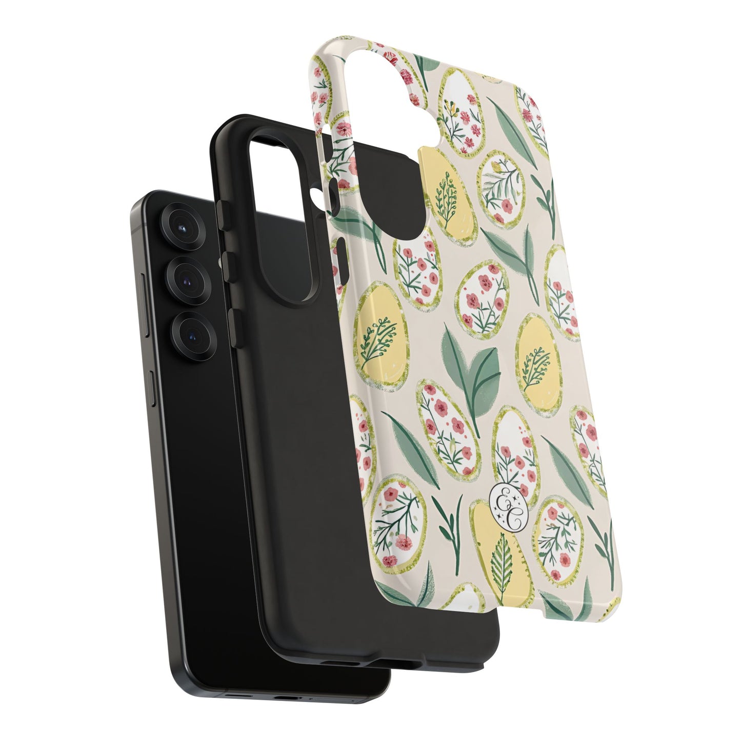 Floral Easter Egg Pattern Tough Phone Case