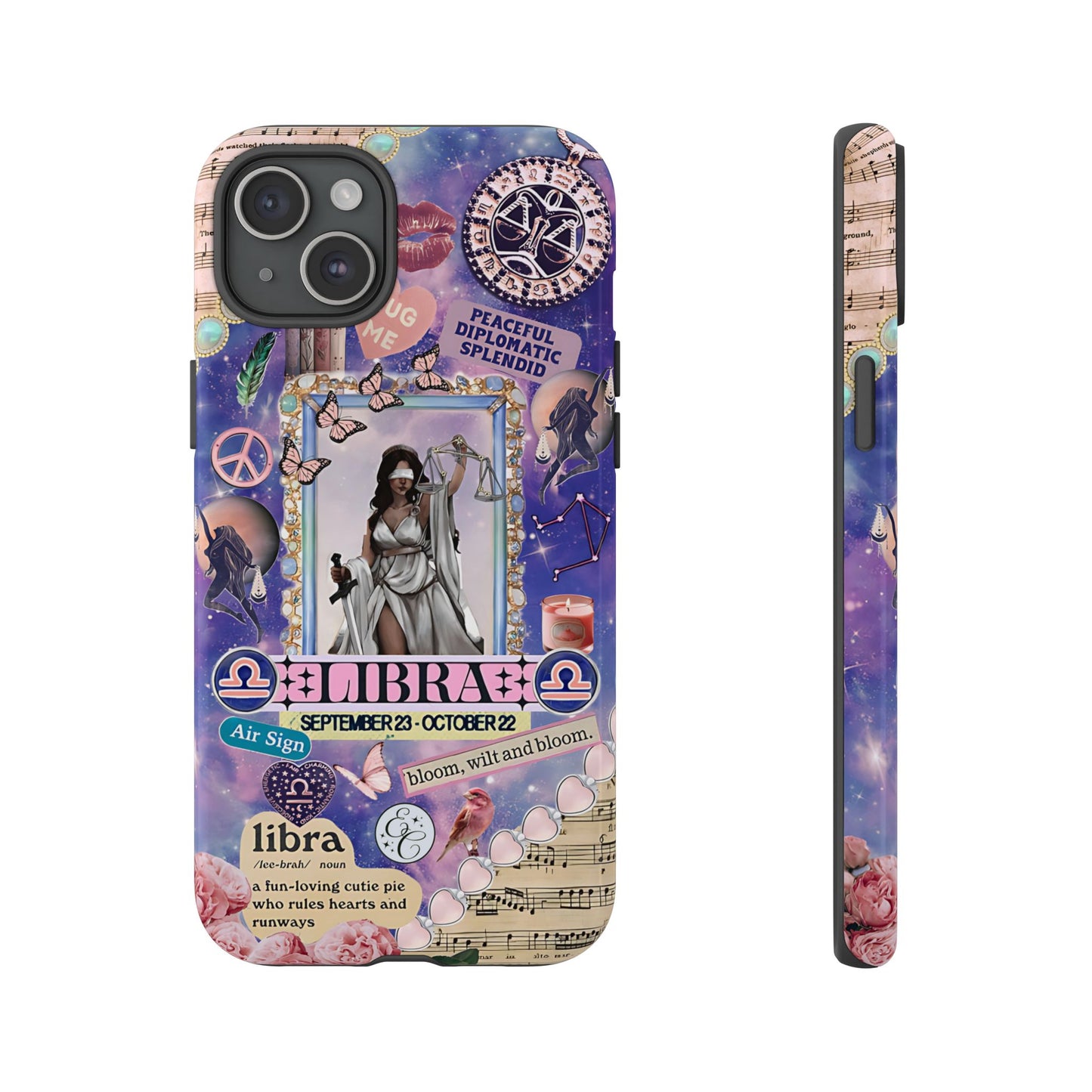 Libra Zodiac Star Sign Tough Phone Case