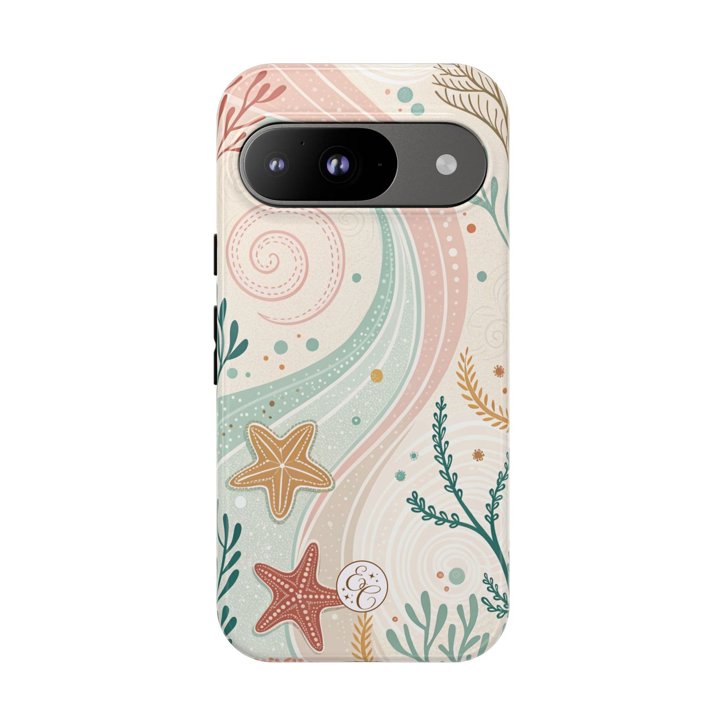 Pink Ocean Boho Doodle Tough Phone Case