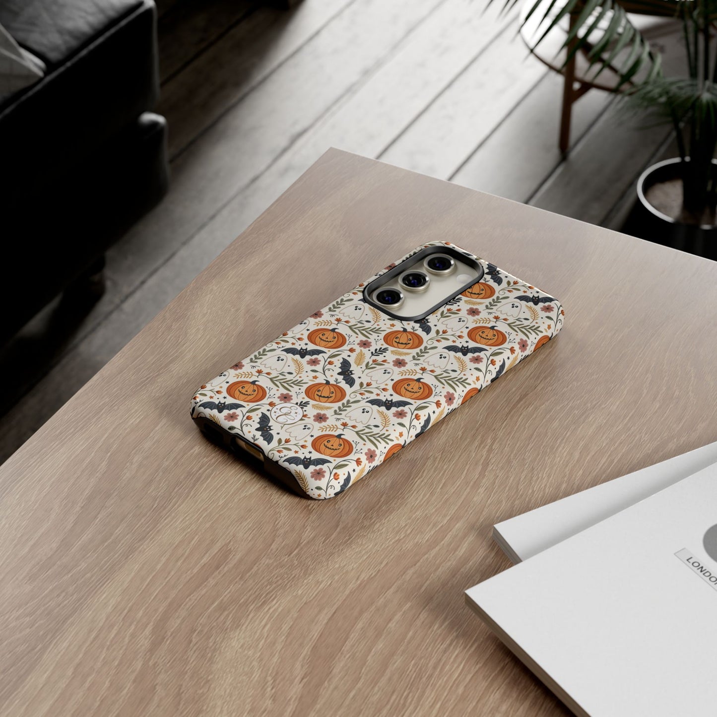 Halloween Pattern Boho Doodle Tough Phone Case