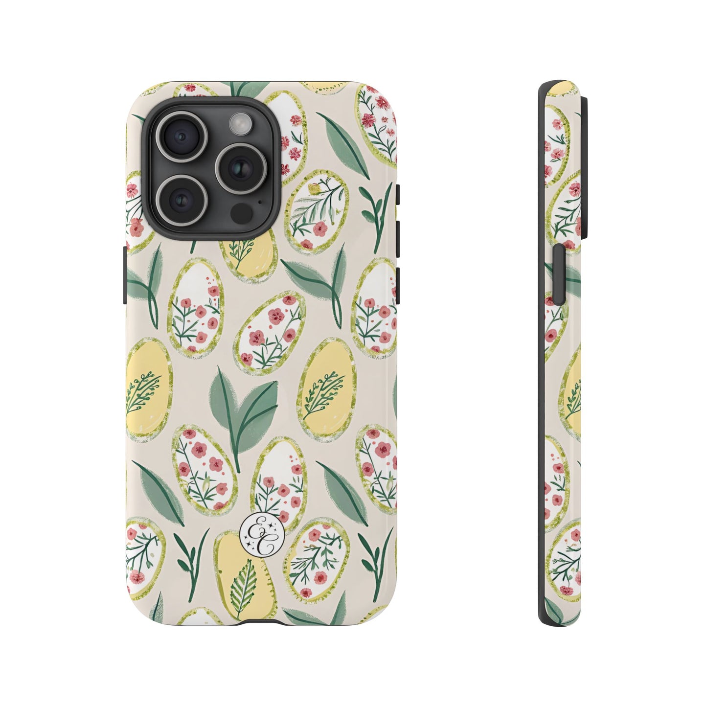 Floral Easter Egg Pattern Tough Phone Case
