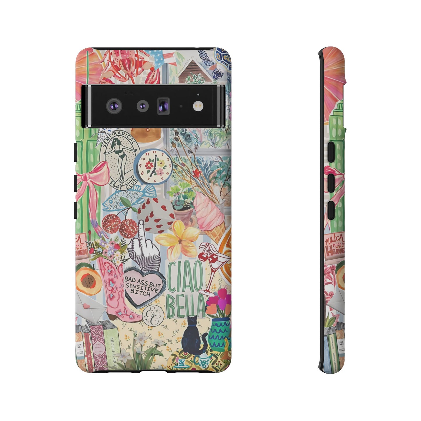 Coquette Art Collage Tough Phone Case