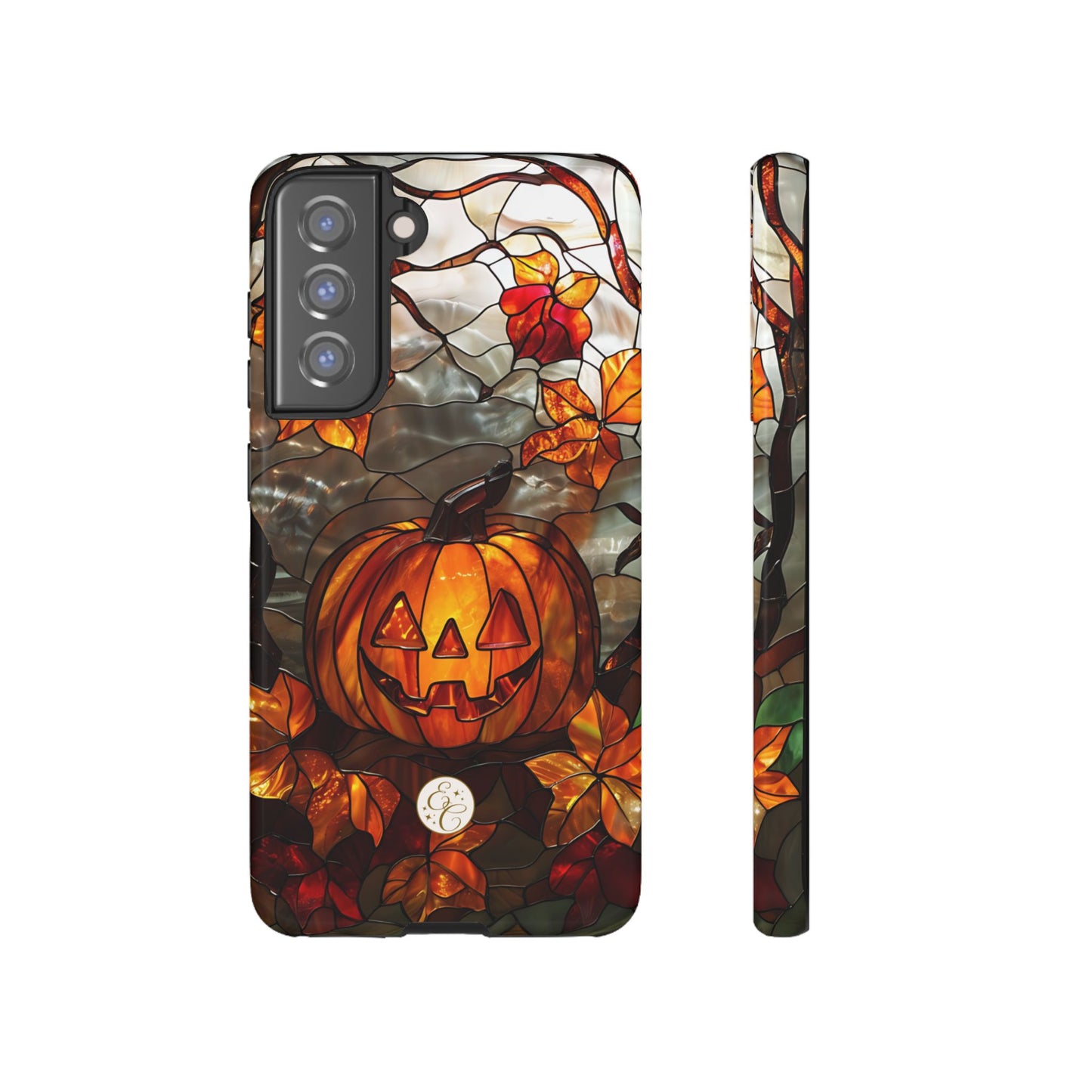 Stained Glass Pumpkin Tough Phone Case