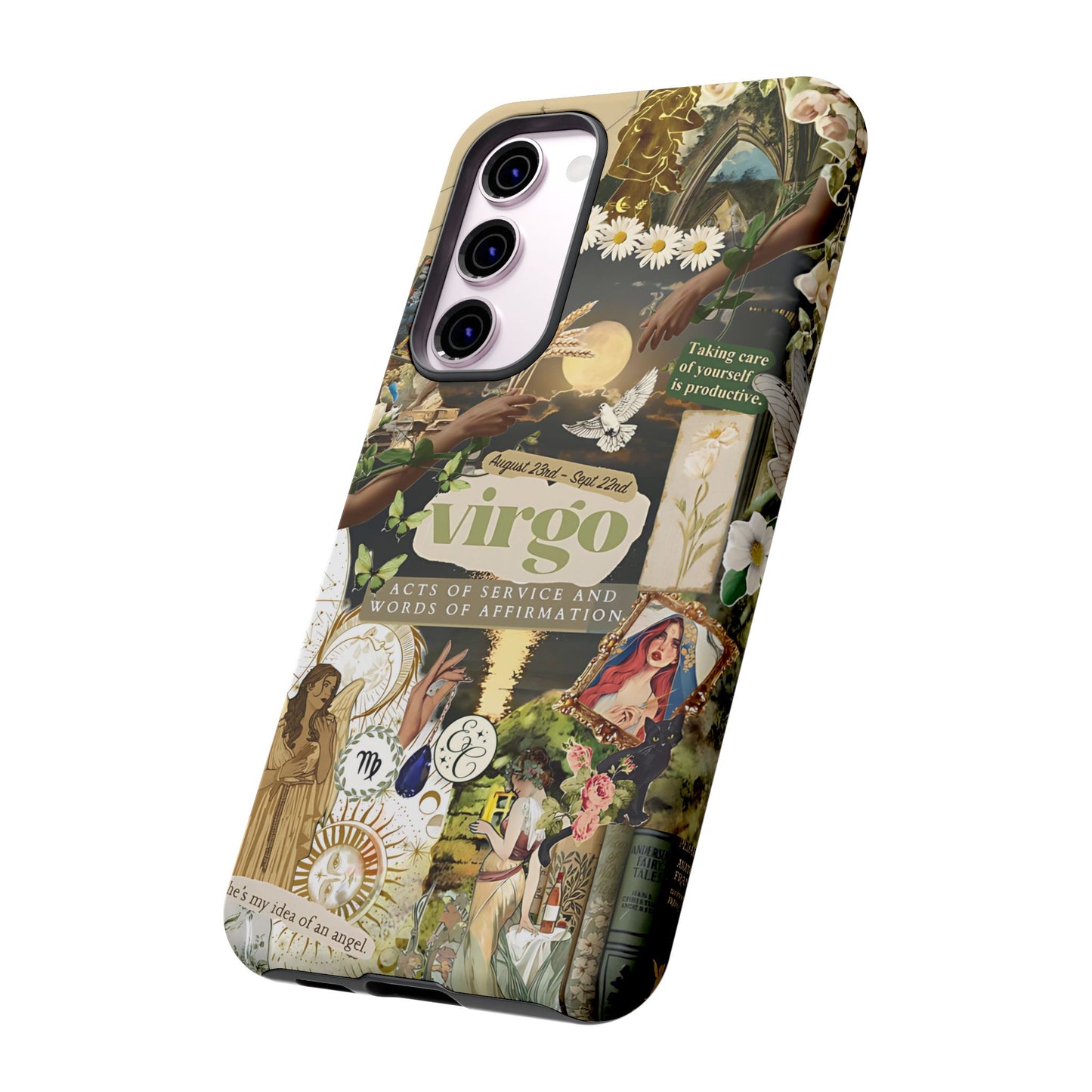 Virgo Vintage Zodiac Collage Tough Phone Case