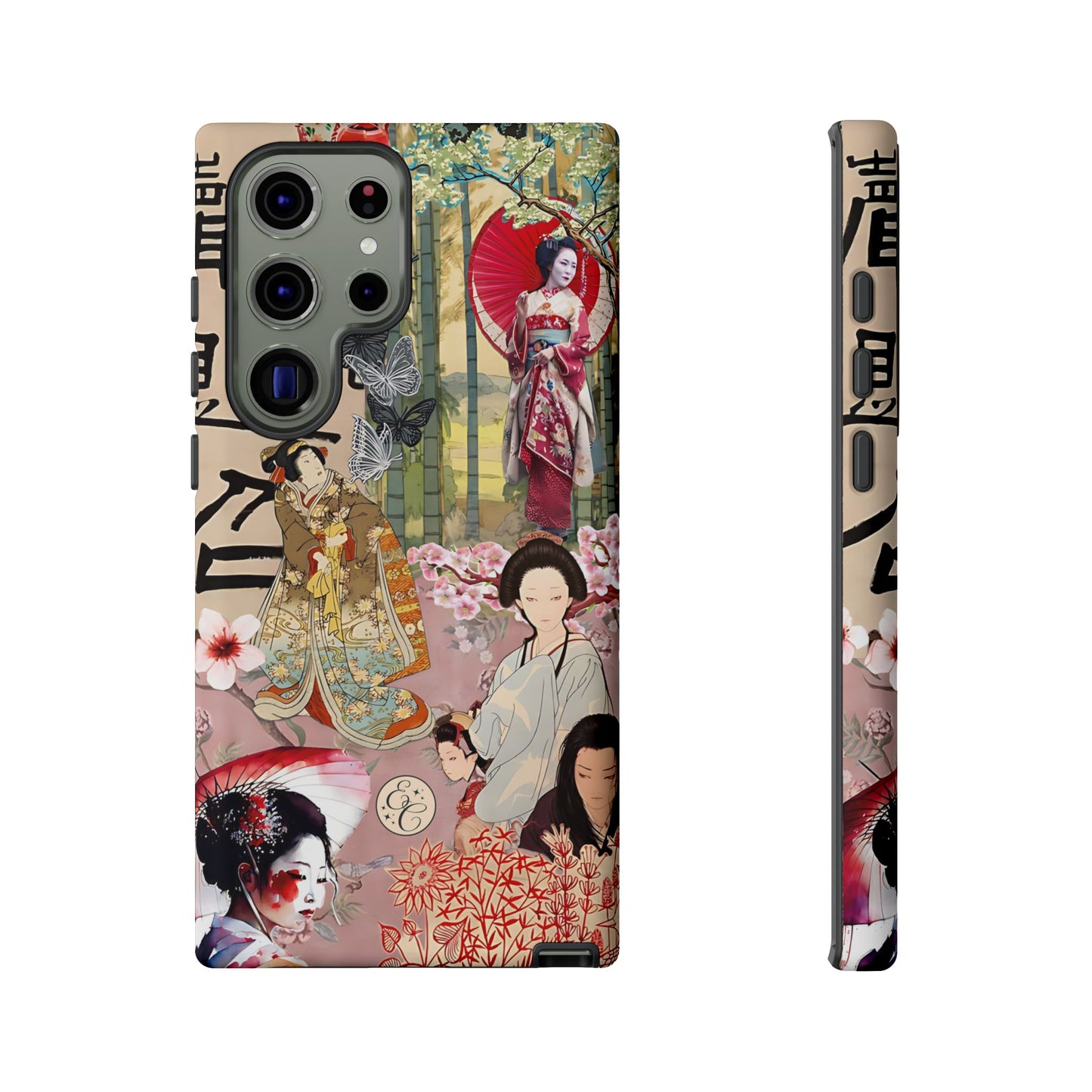 Japanese Geisha Collage Tough Phone Case