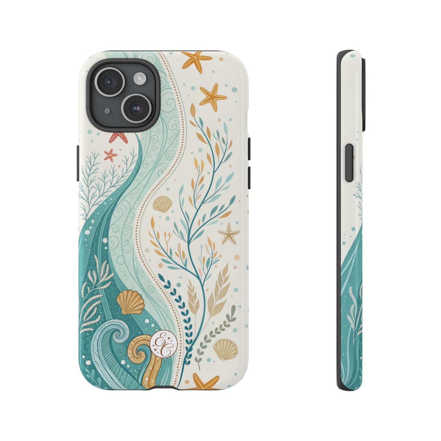 Ocean Boho Doodle Tough Phone Case