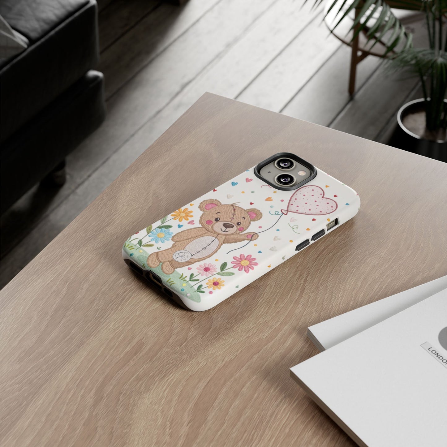 Cute Teddy Bear Tough Phone Case