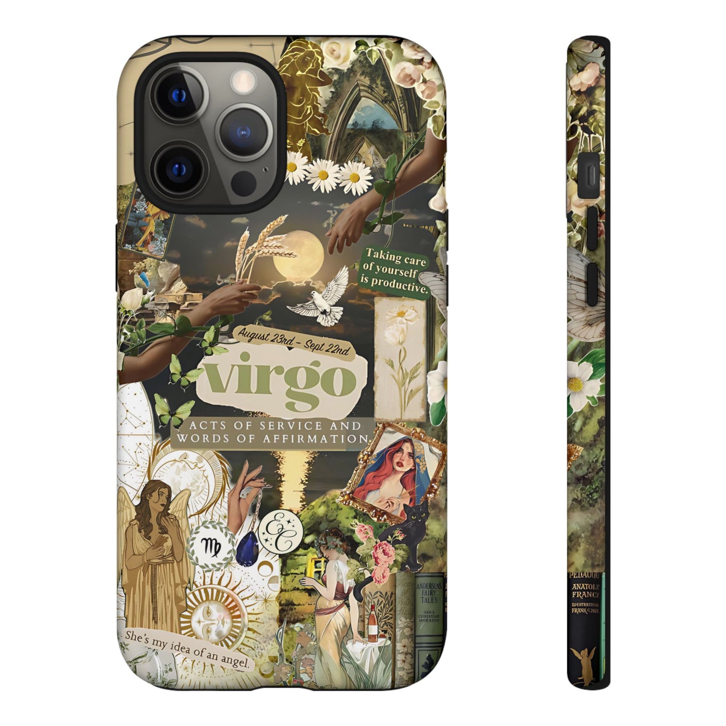 Virgo Vintage Zodiac Collage Tough Phone Case