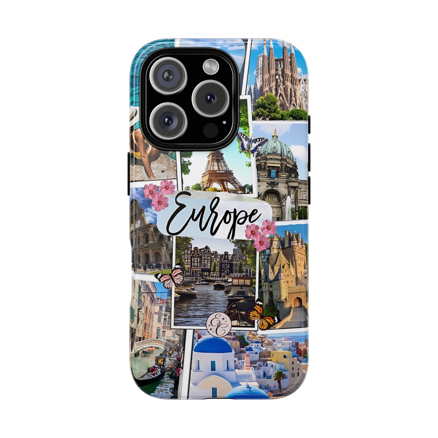 Europe Travel Collage Tough Phone Case