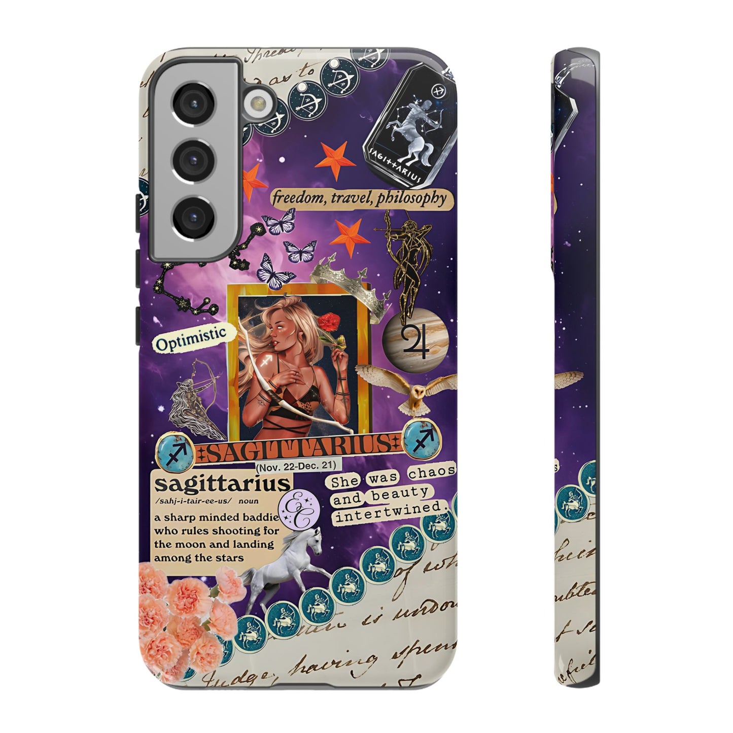 Sagittarius Zodiac Star Sign Tough Phone Case