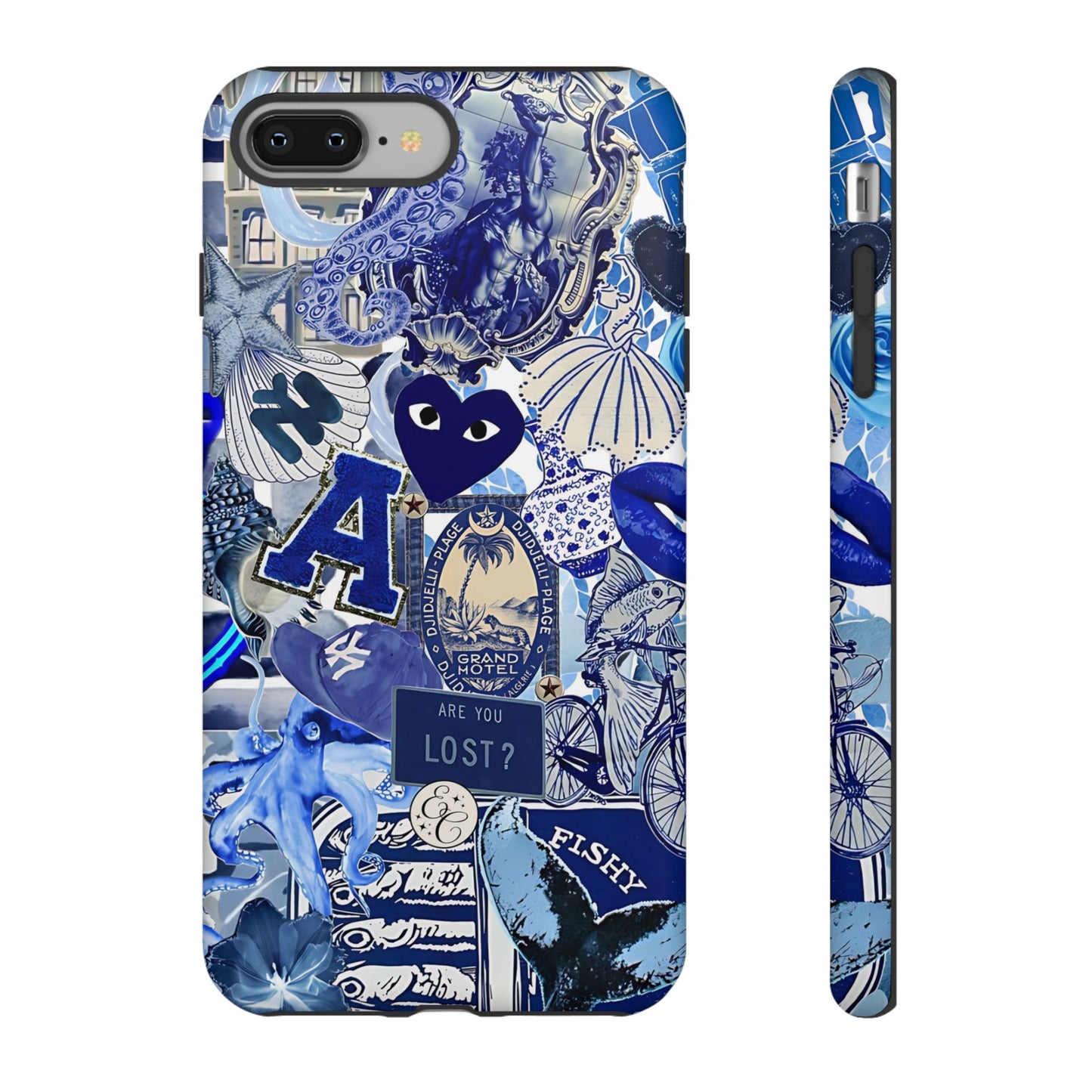 Blue Collage Tough Phone Case