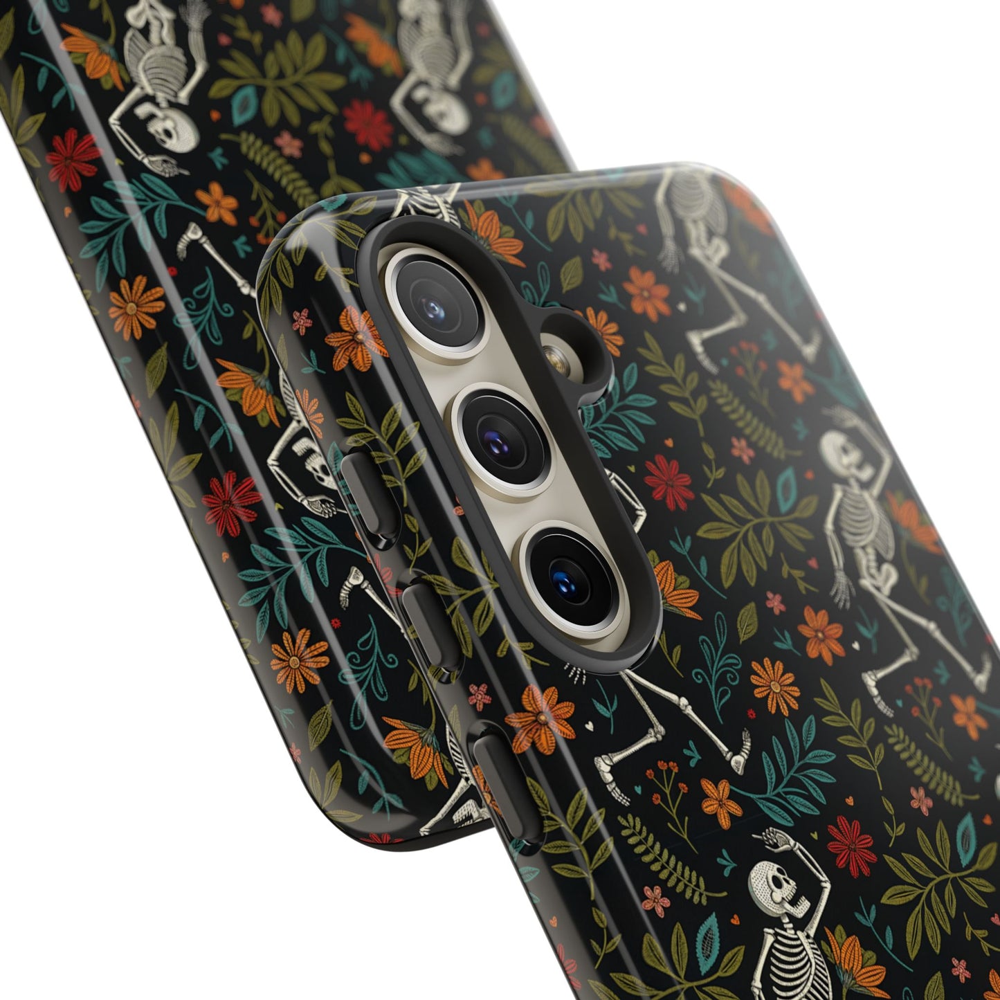 Halloween Boho Skeleton Pattern Tough Phone Case