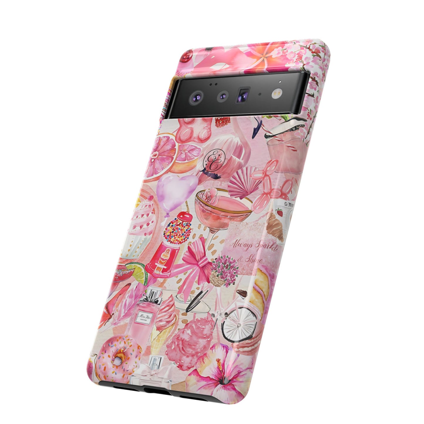 Pink Collage Tough Phone Case