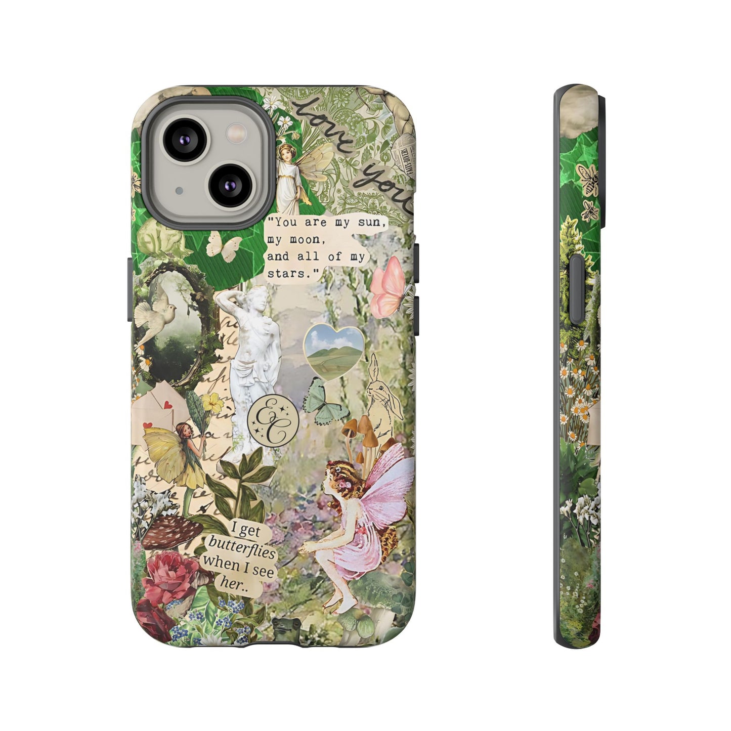 Vintage Botanical Collage Tough Phone Case