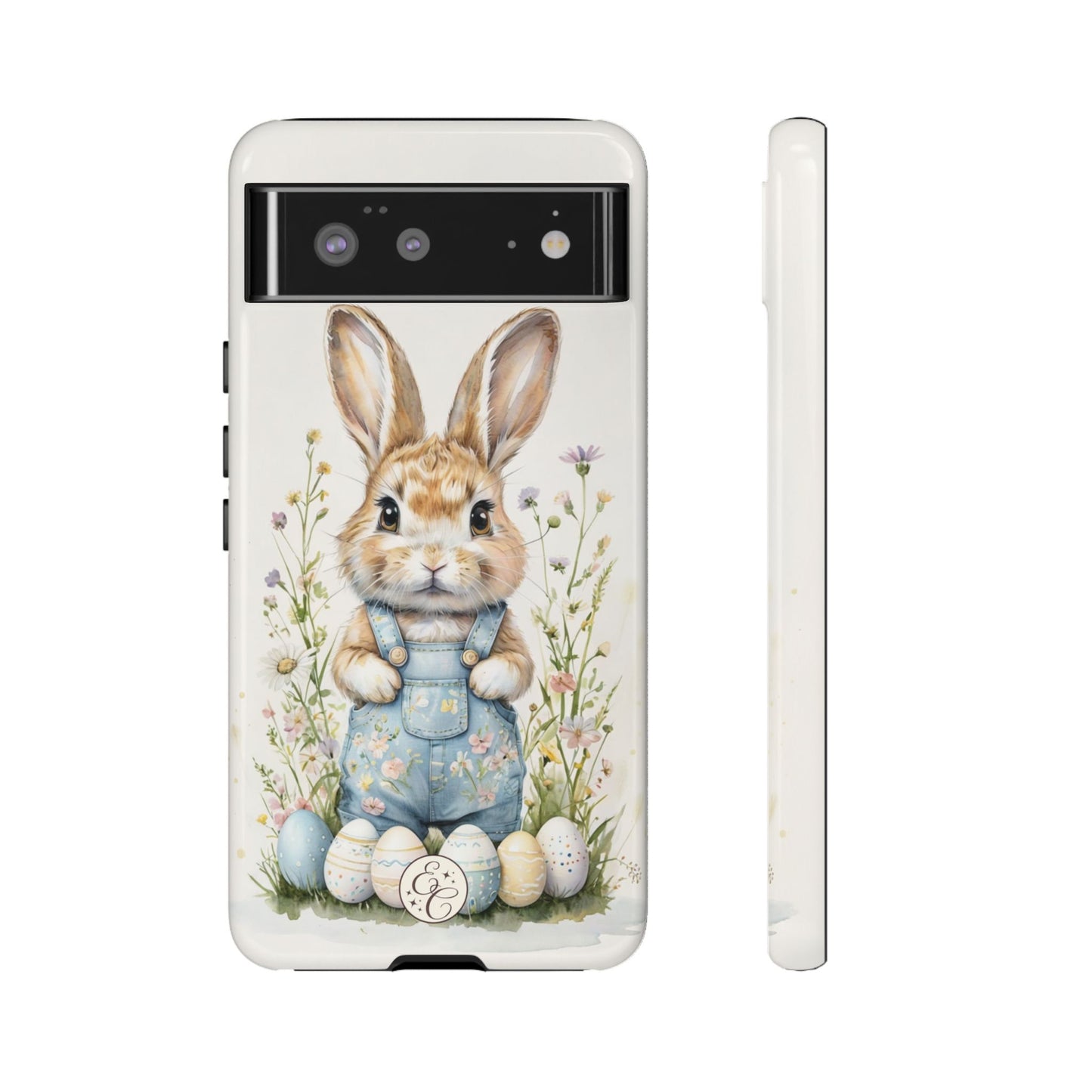 Bunny with Easter Eggs Tough Phone Case