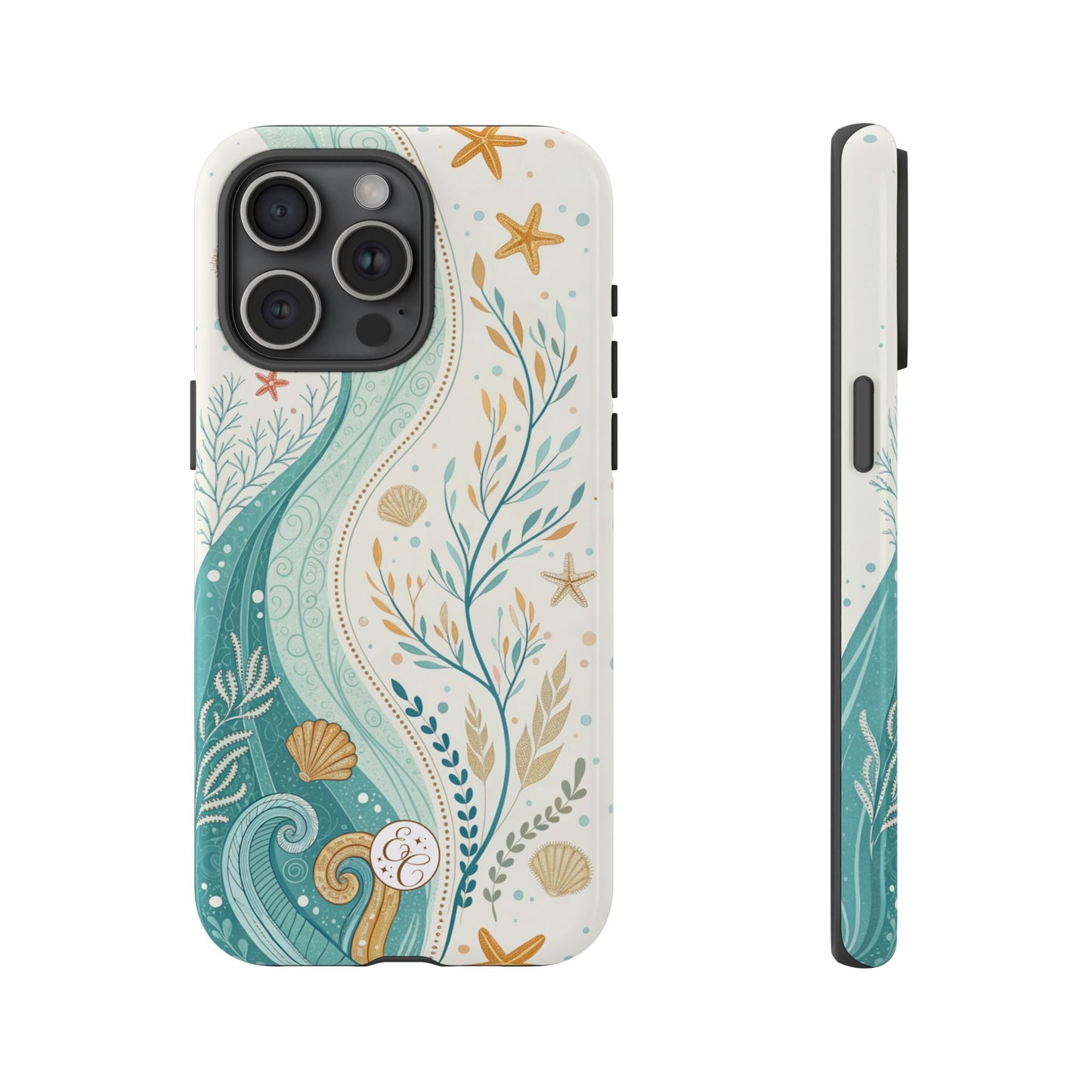 Ocean Boho Doodle Tough Phone Case