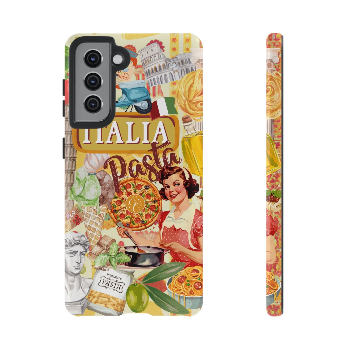 Italian Cuisine Collage Tough Phone Case