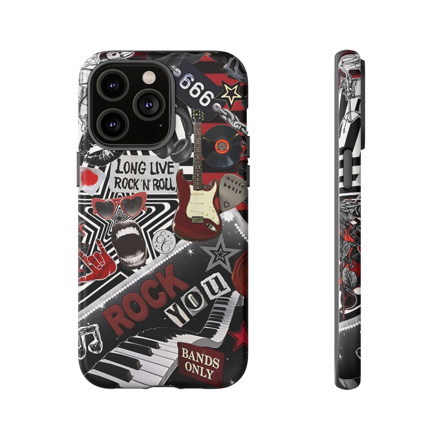 Rock and Roll Collage Tough Phone Case