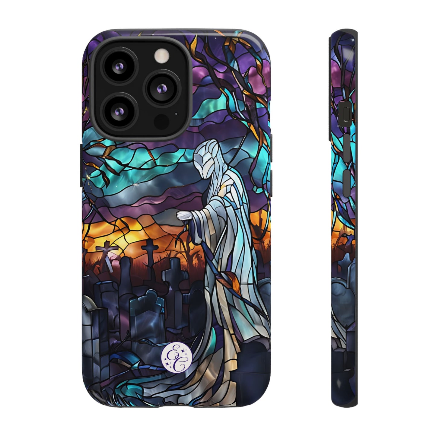Stained Glass Ghost Tough Phone Case