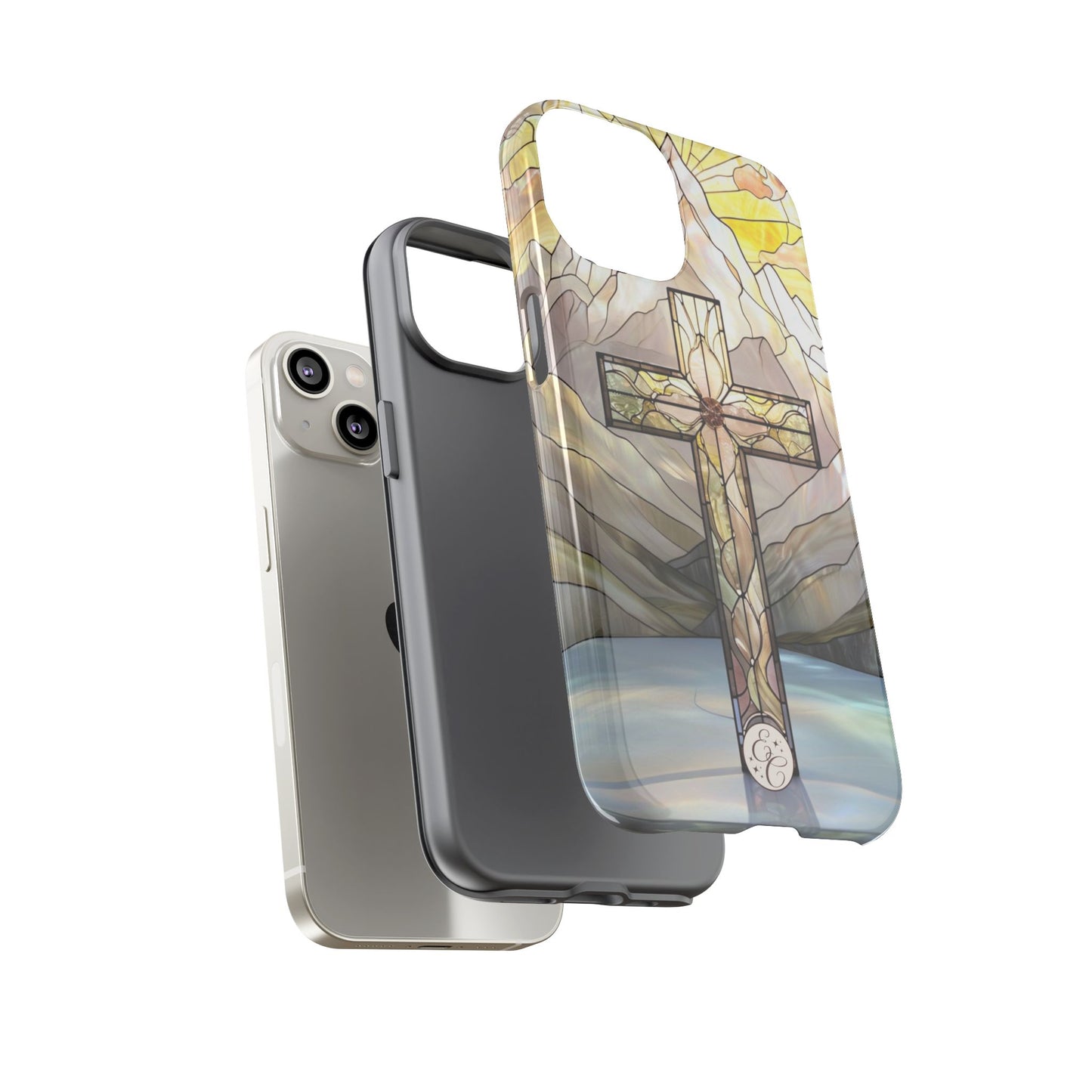 Stained Glass Cross Tough Phone Case