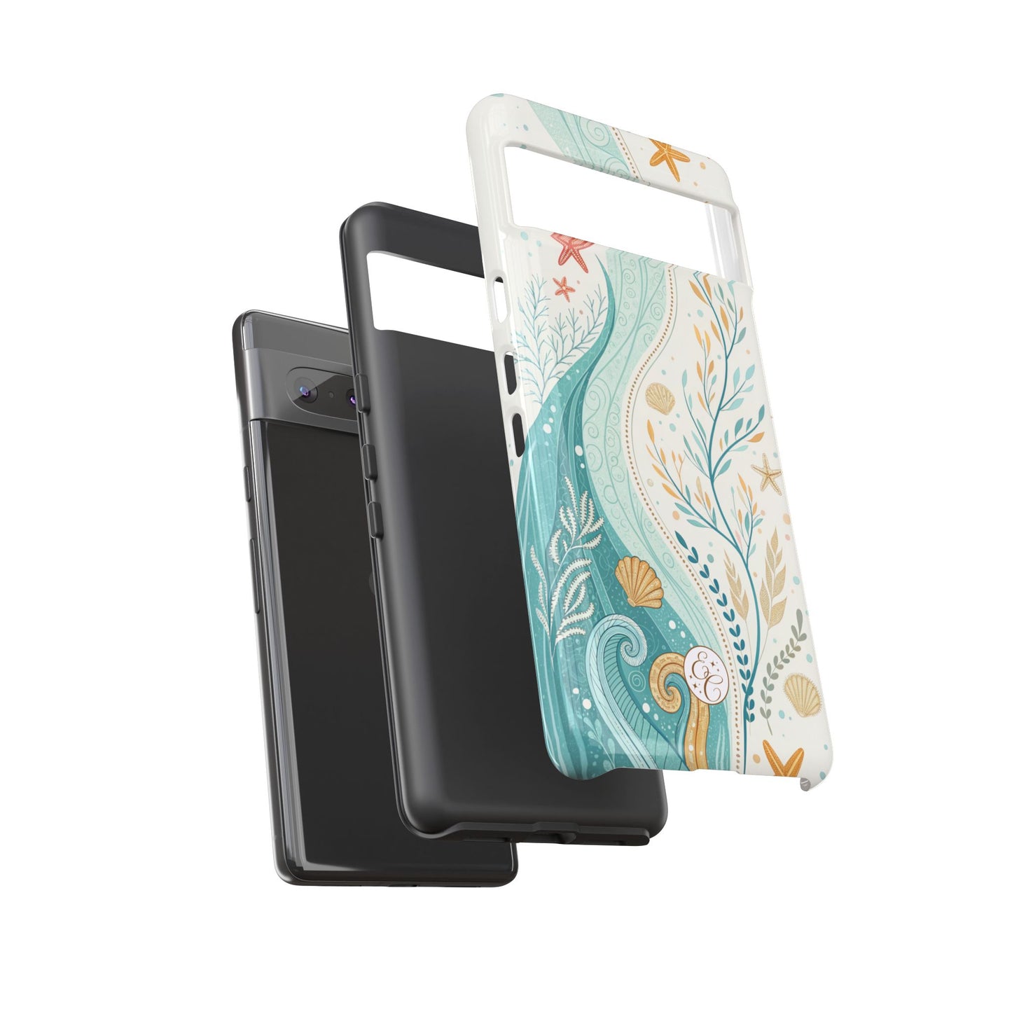 Ocean Boho Doodle Tough Phone Case