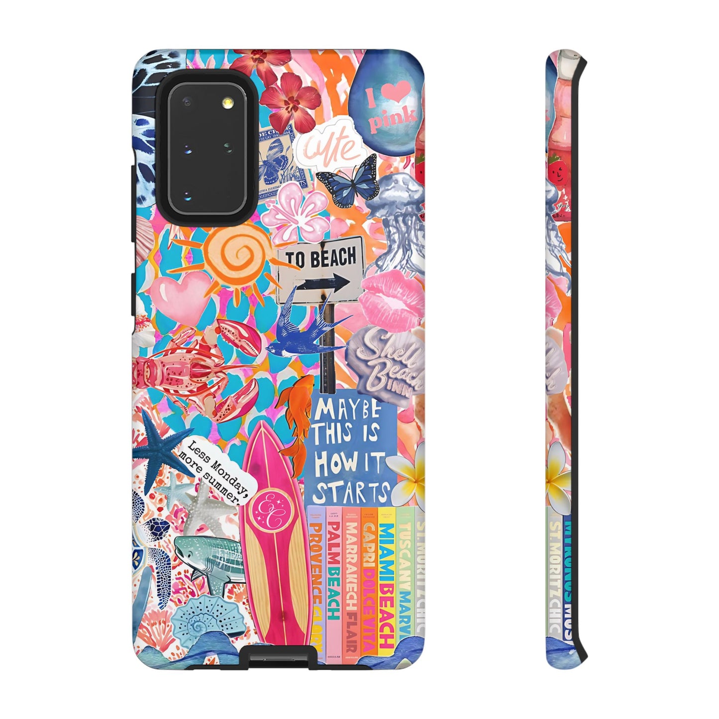 Colorful Beach Collage Tough Phone Case