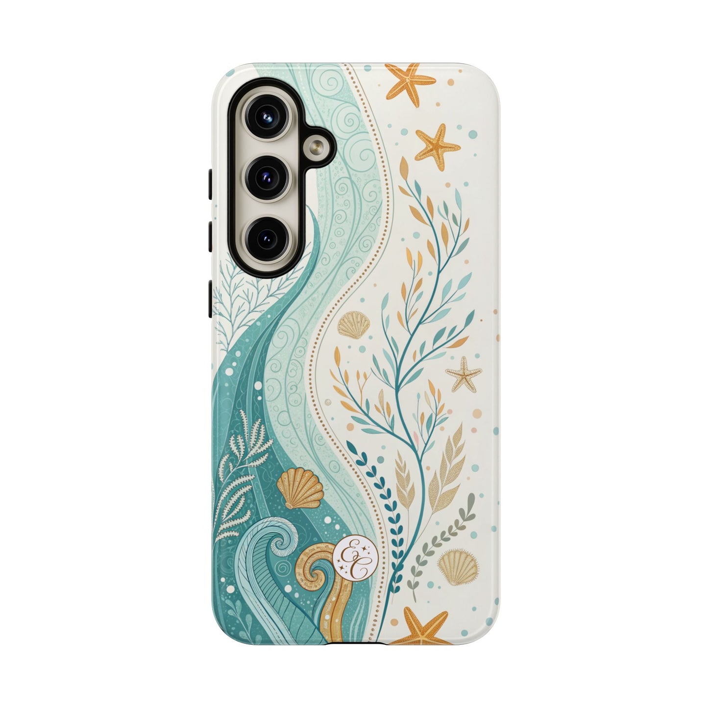Ocean Boho Doodle Tough Phone Case