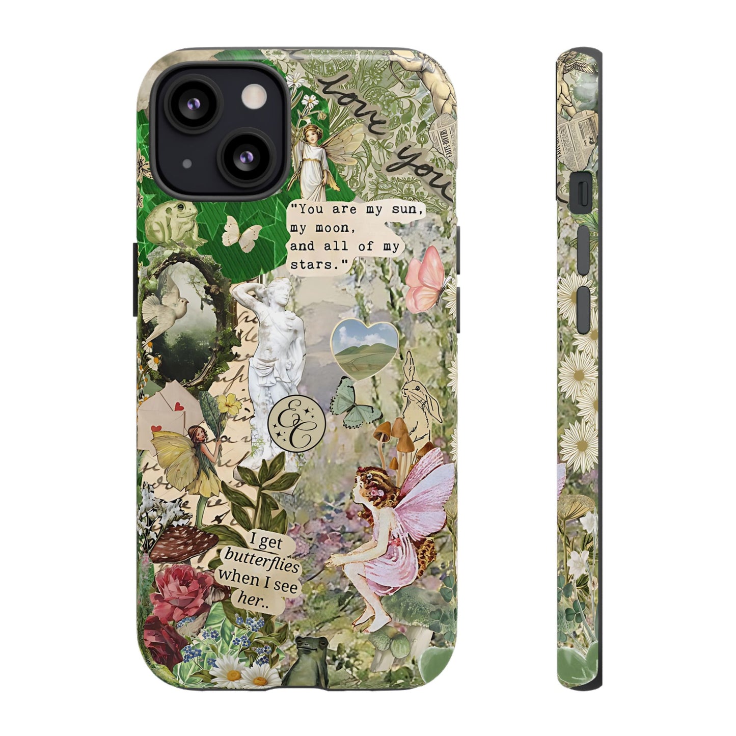 Vintage Botanical Collage Tough Phone Case