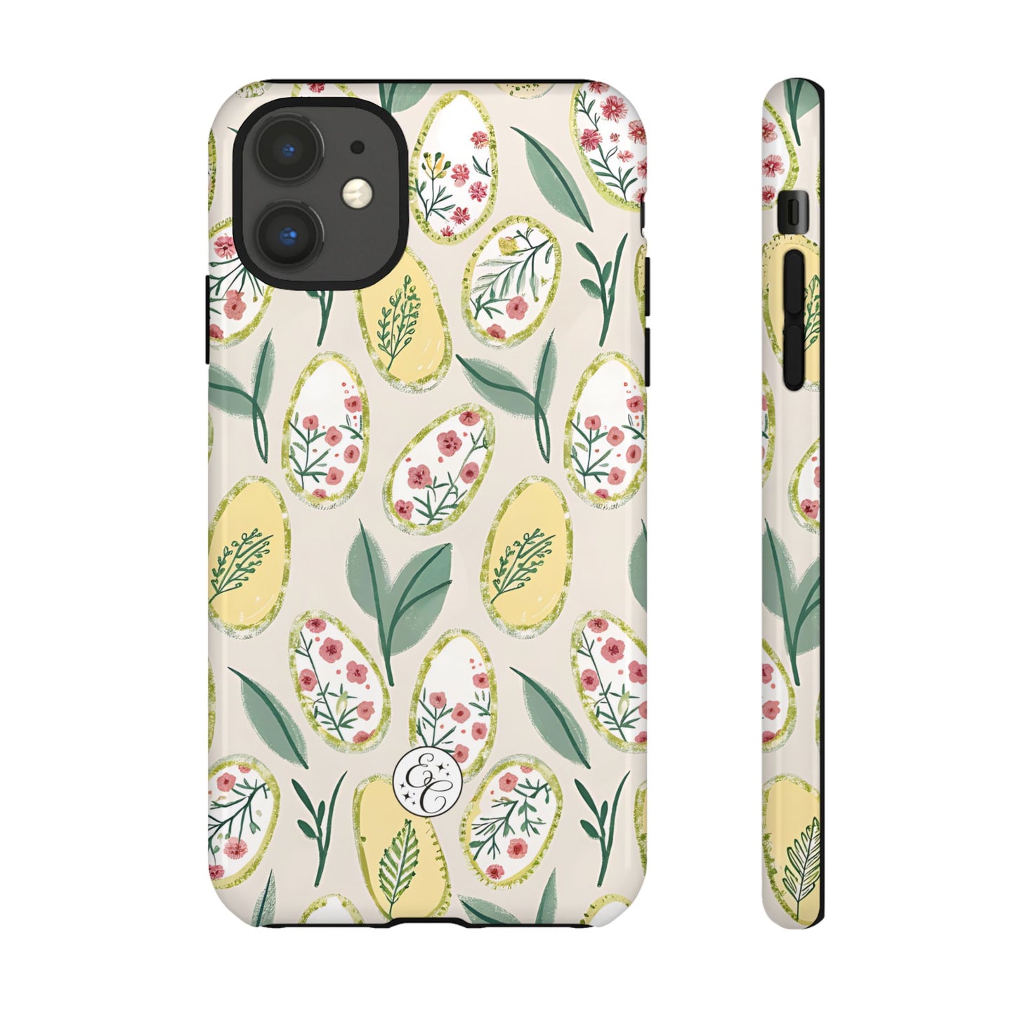 Floral Easter Egg Pattern Tough Phone Case