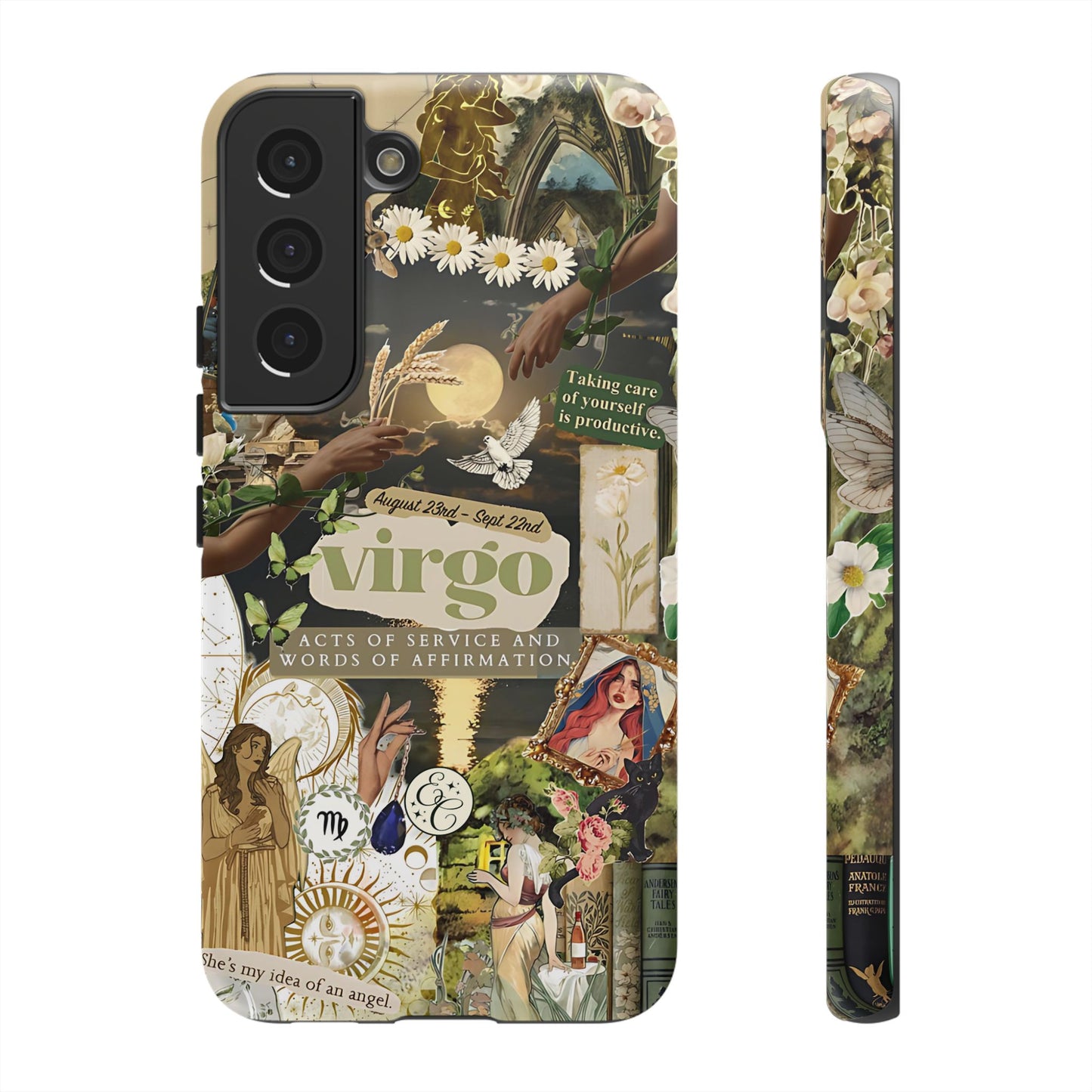 Virgo Vintage Zodiac Collage Tough Phone Case