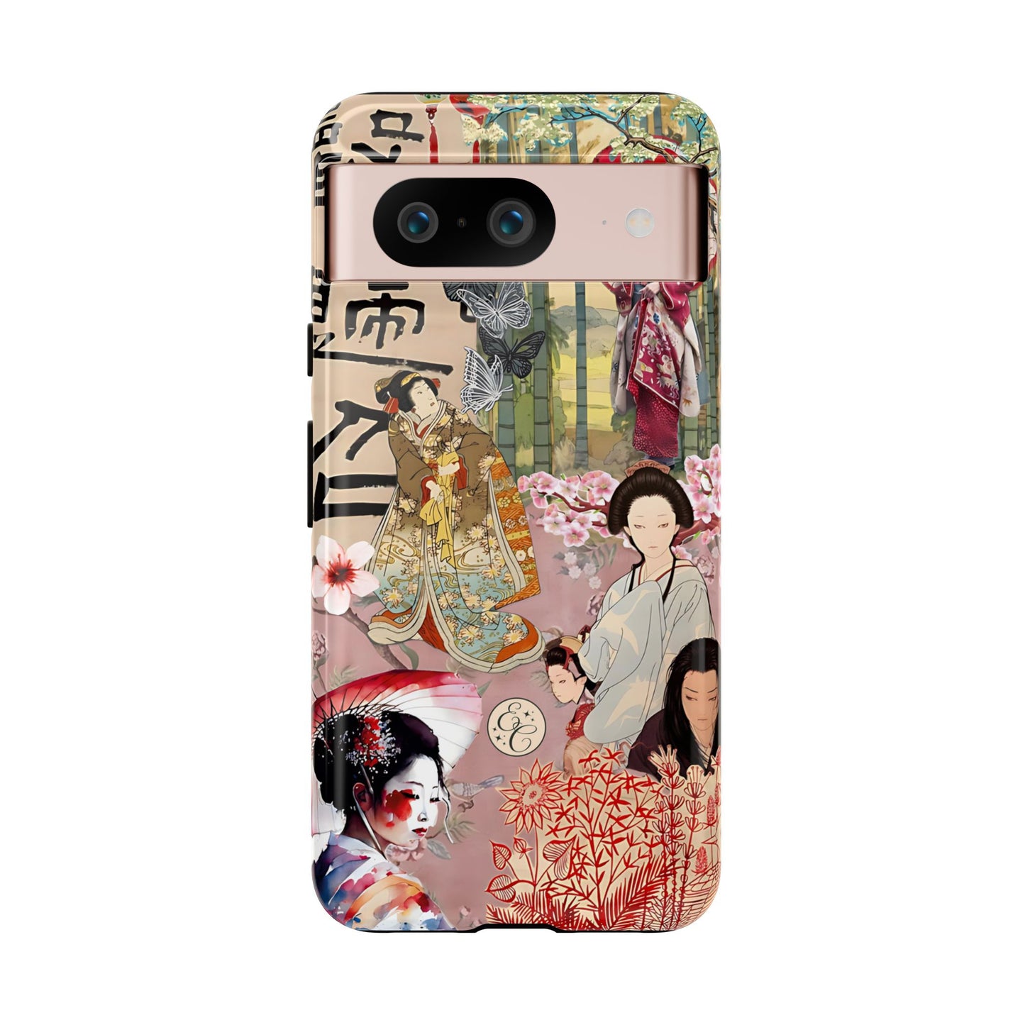 Japanese Geisha Collage Tough Phone Case
