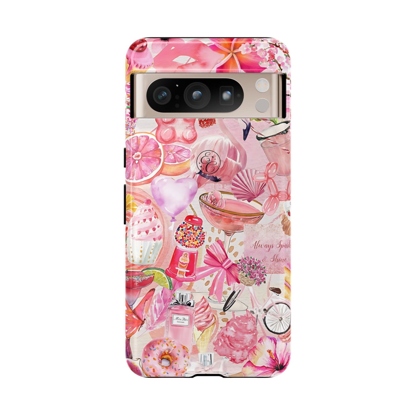 Pink Collage Tough Phone Case