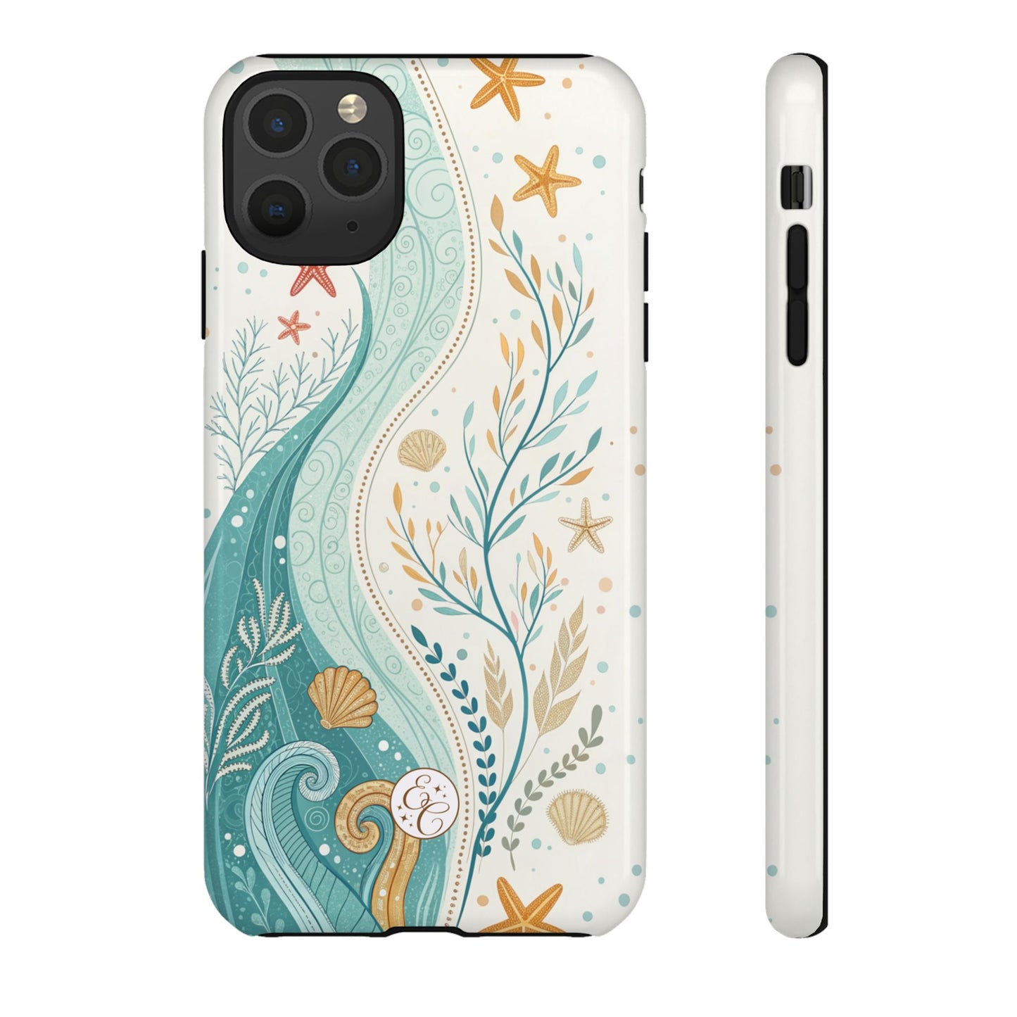 Ocean Boho Doodle Tough Phone Case