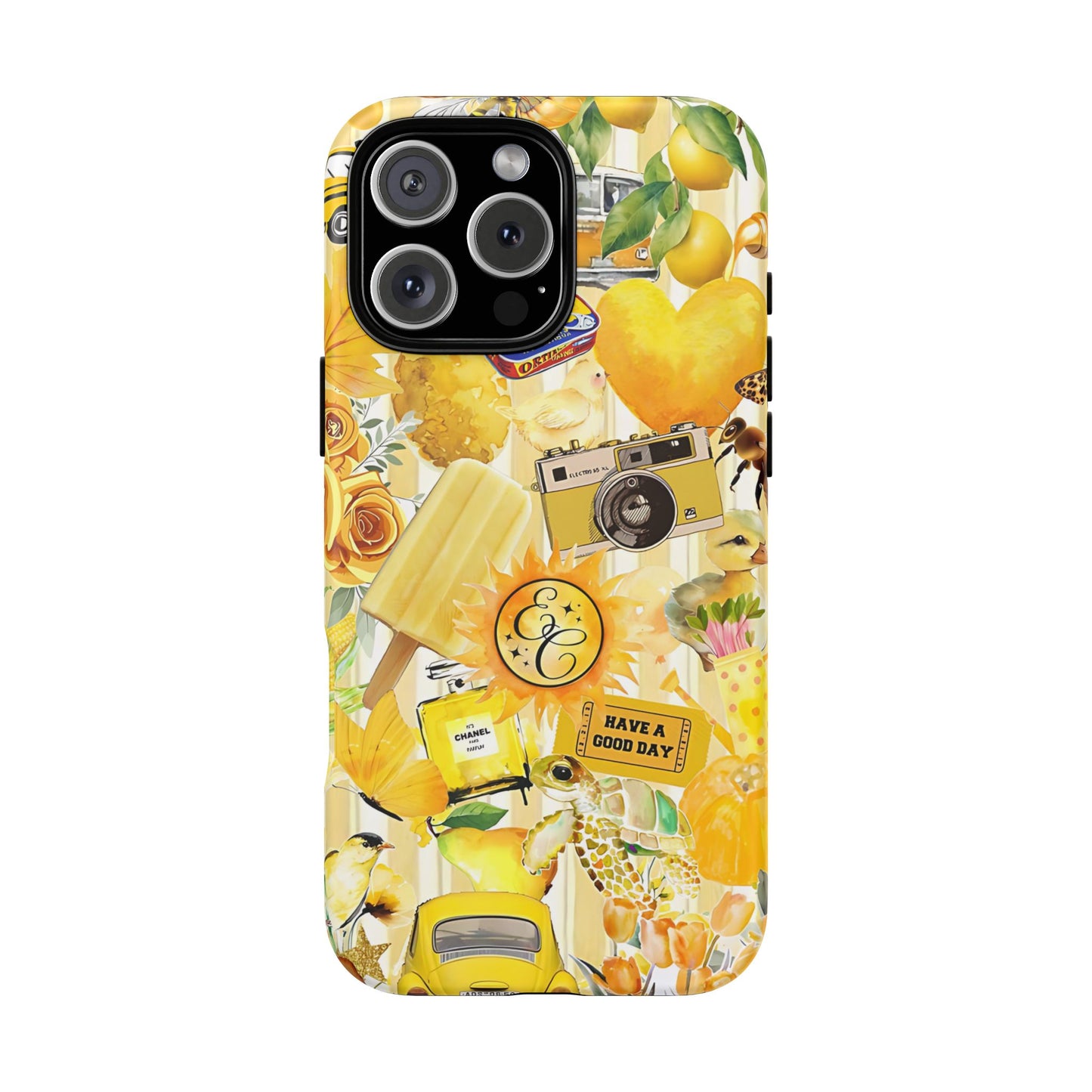 Yellow Aesthetic Collage Tough Phone Case